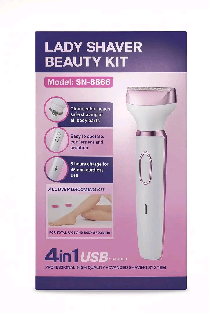 4 in 1 Lady Shaver Beauty Kit (Model: SN-8866)