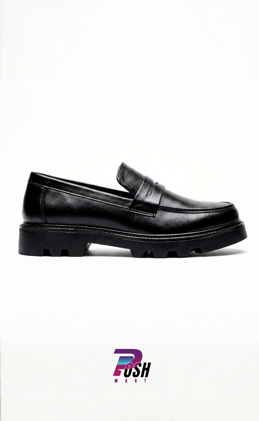 Posh HIgh Heel Chunky Shoes (Black)_img_1