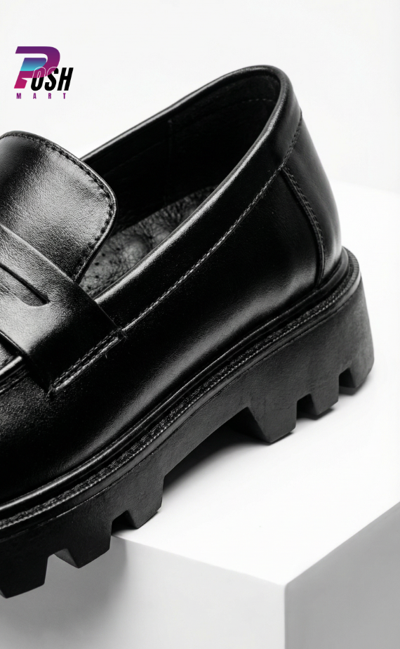Posh HIgh Heel Chunky Shoes (Black)_img_5