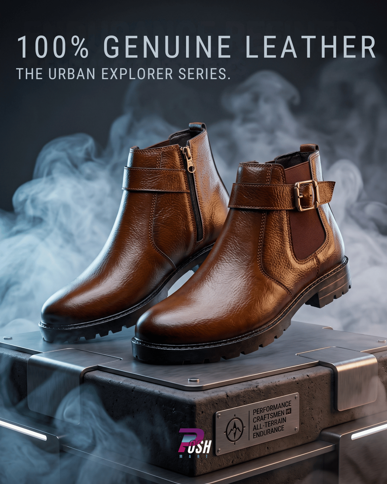 100% GENUINE COW LEATHER HIGH NECK CHELSEA BOOT_img_5