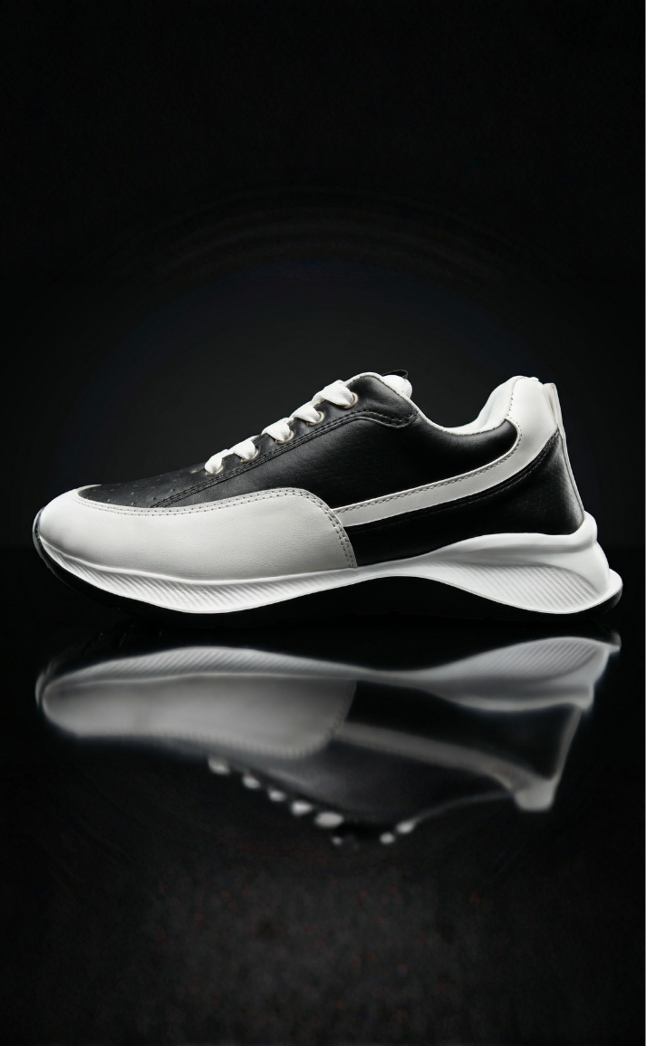 Ultra-Lite Premium Sneakers: Soft-Sole Black & White_img_4