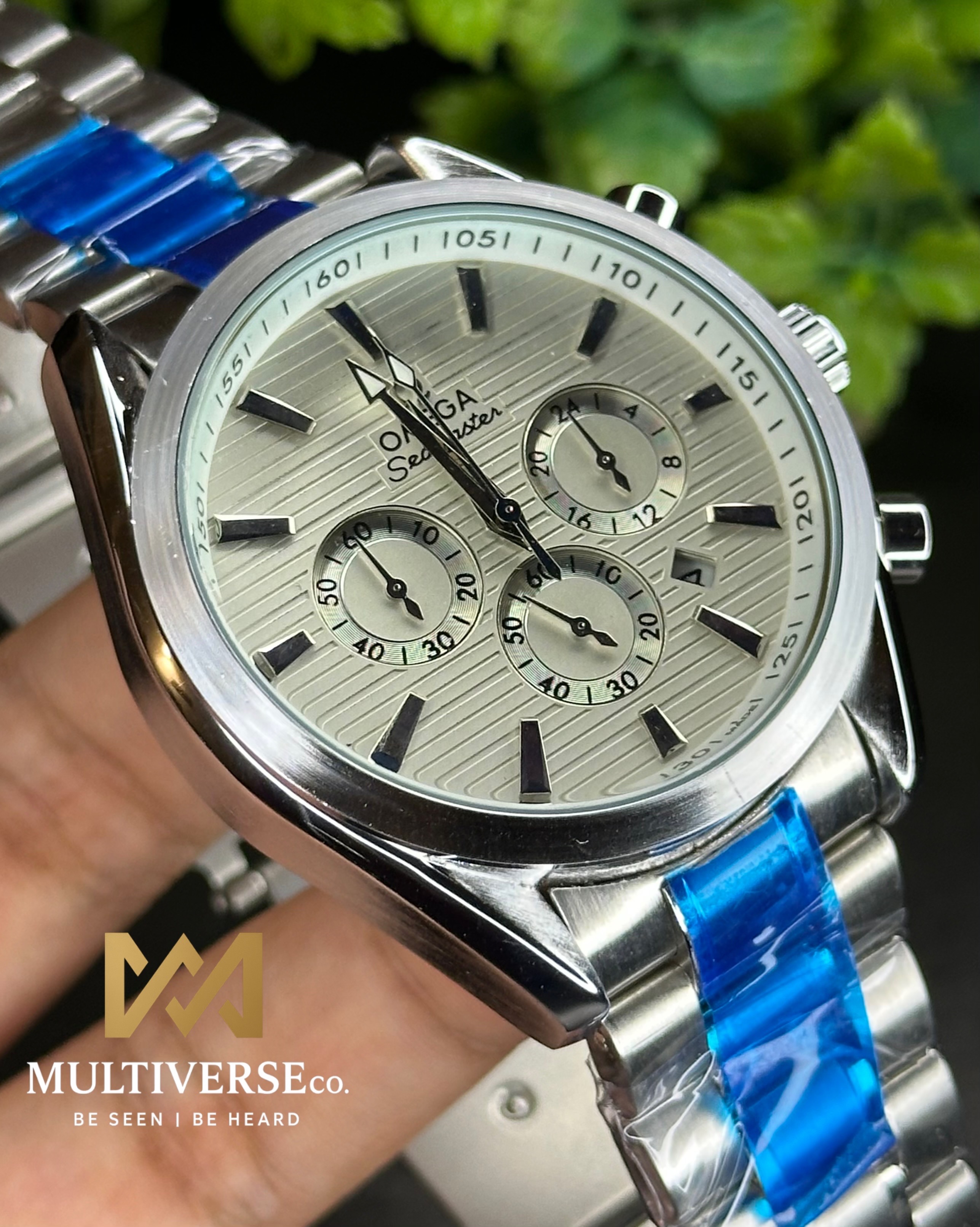 OMEGA SEAMASTER AQUA TERRA CHRONOGRAPH WHITE DIAL (AA)_img_7