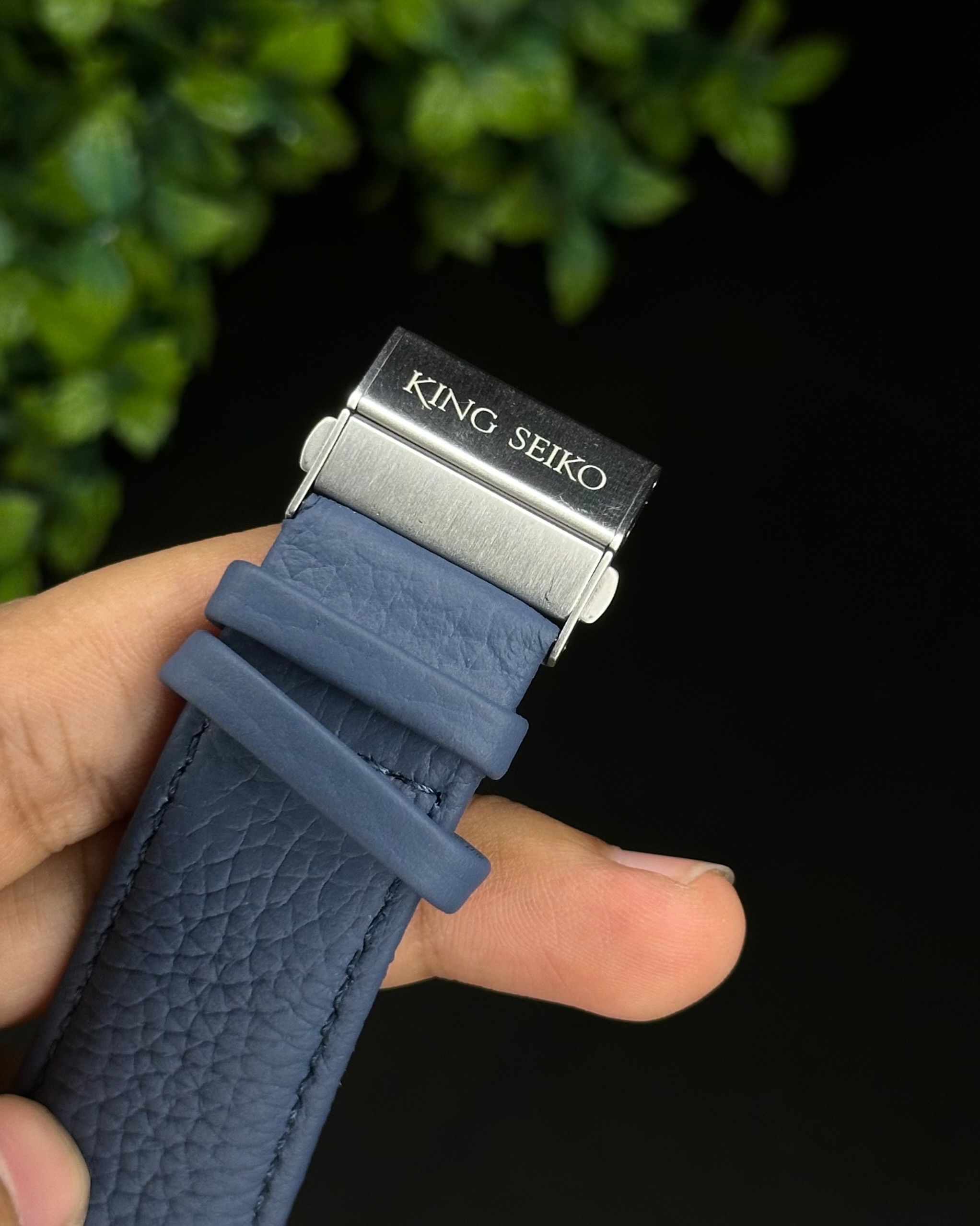 KING SEIKO HERITAGE AUTOMATIC BLUE DIAL BLUE BELT (SEMI AAA)_img_5