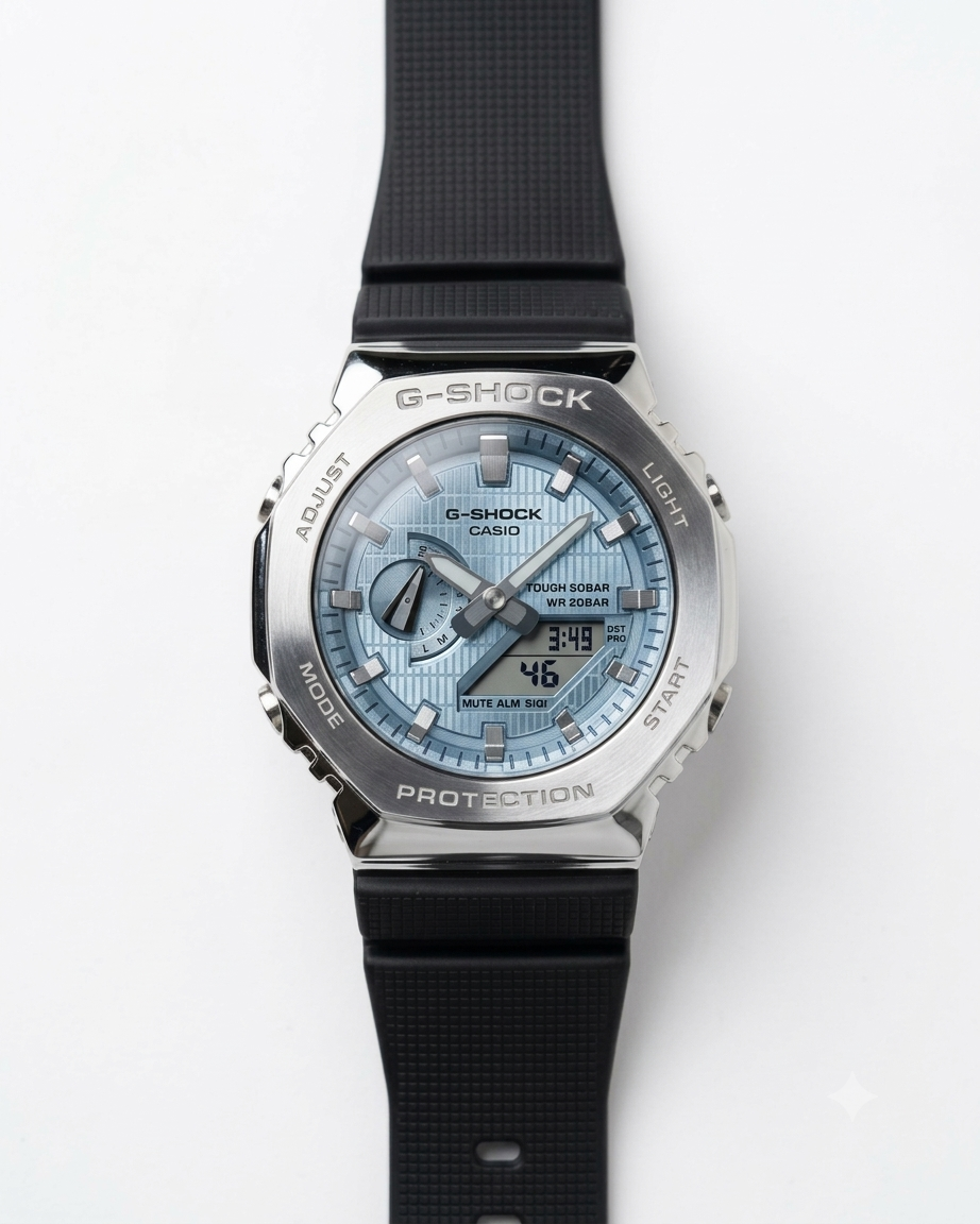 GSHOCK GM2100 |TOUGH SOLAR | BLUE(AAA)