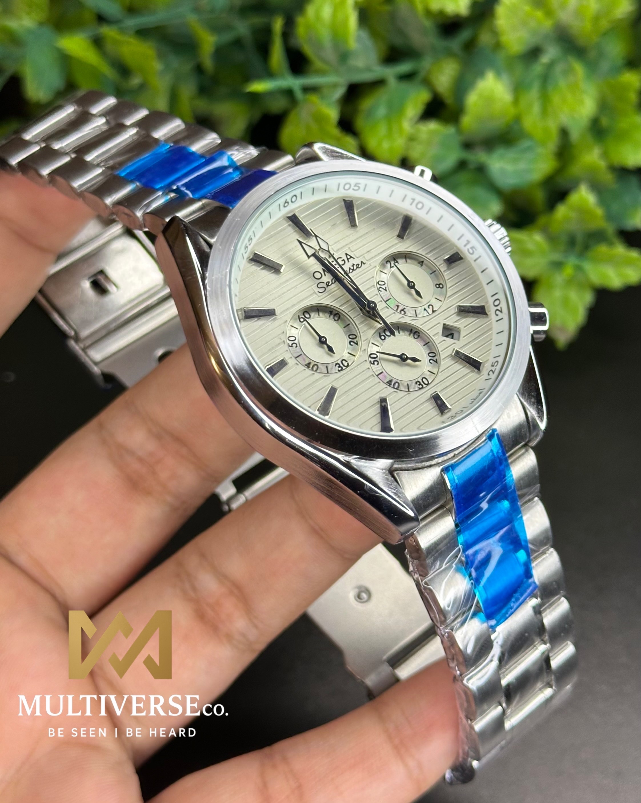OMEGA SEAMASTER AQUA TERRA CHRONOGRAPH WHITE DIAL (AA)_img_3
