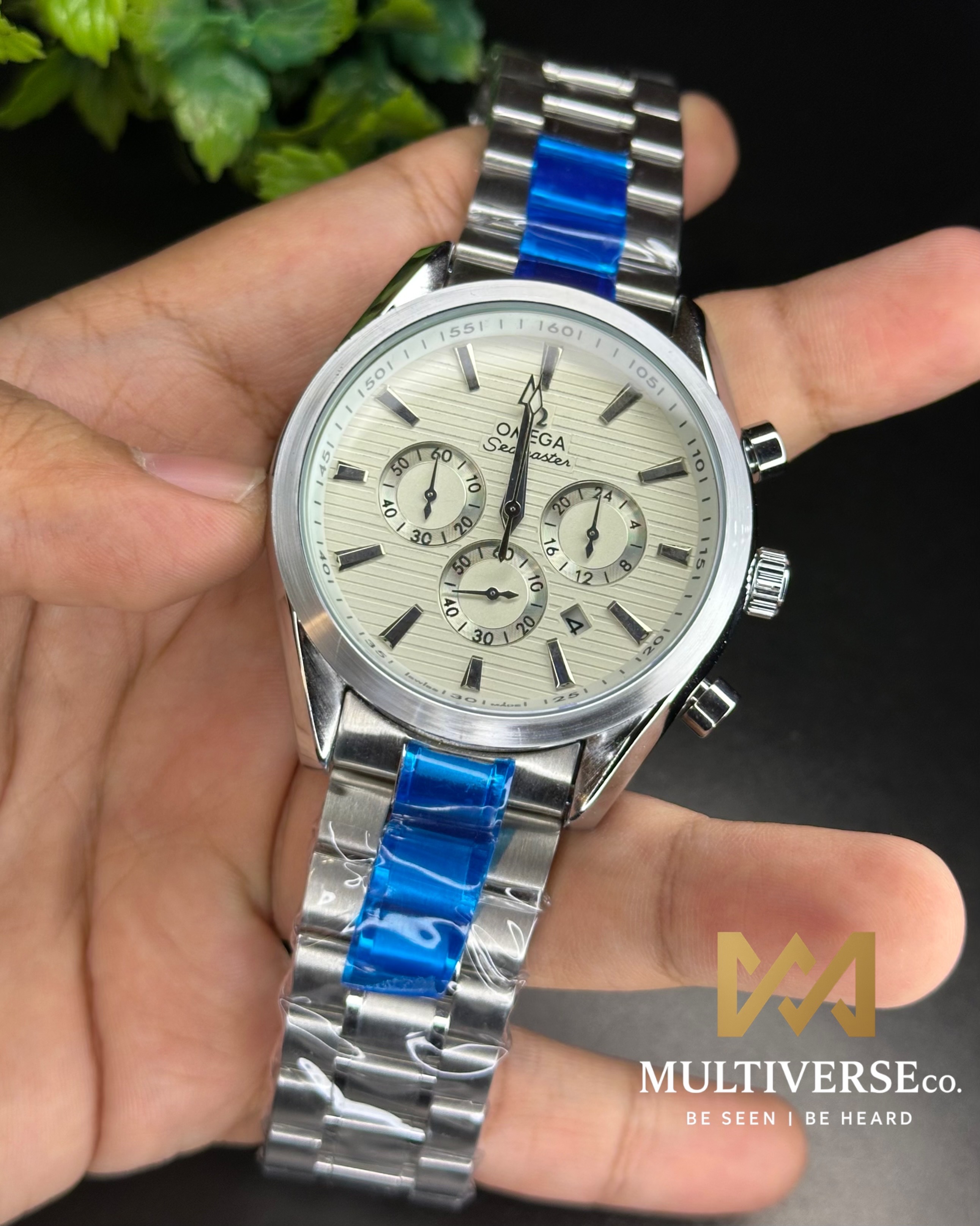 OMEGA SEAMASTER AQUA TERRA CHRONOGRAPH WHITE DIAL (AA)_img_0