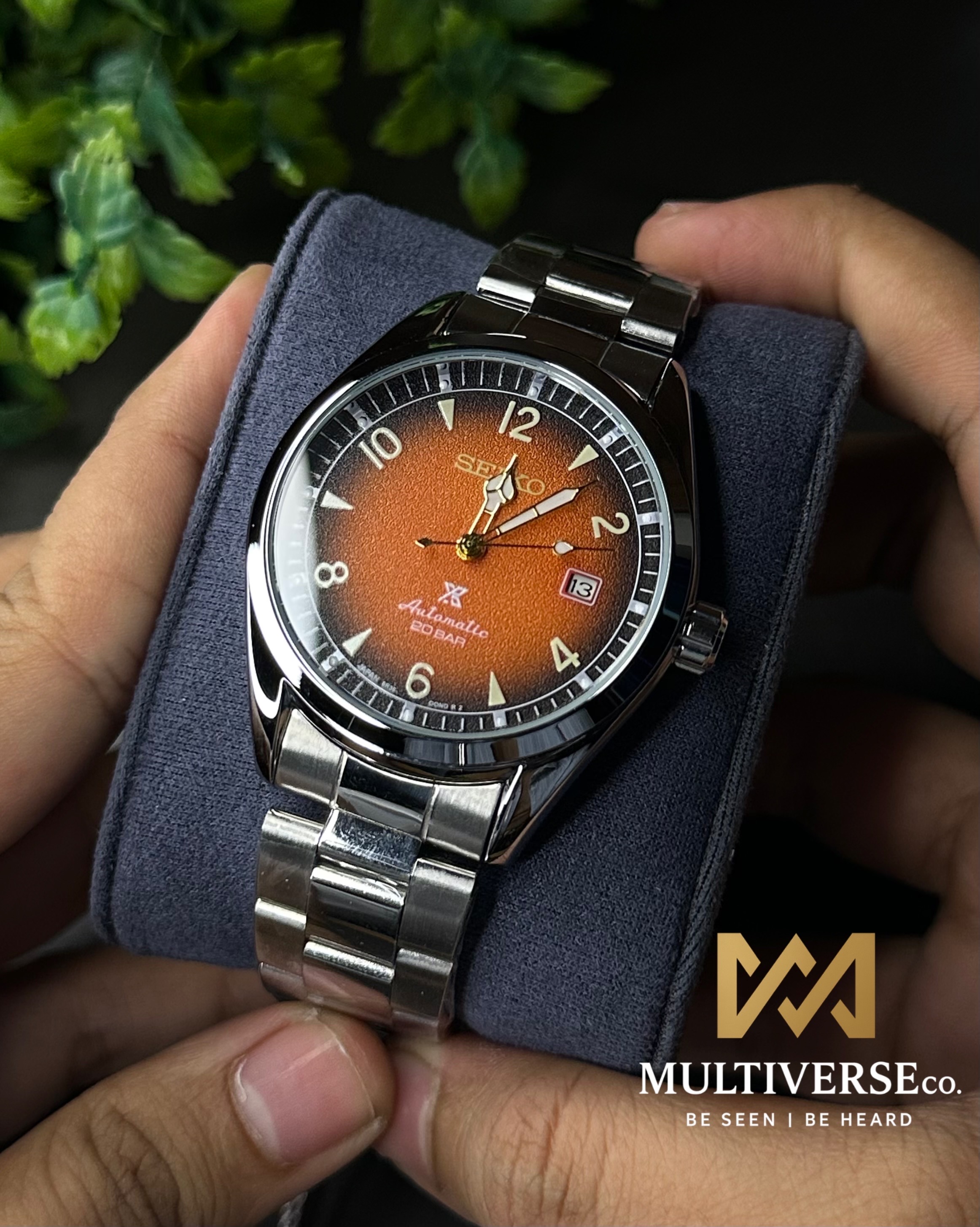 SEIKO PROSPEX ALPINIST AUTOMATIC FIELD ORANGE DIAL WATCH (AA)