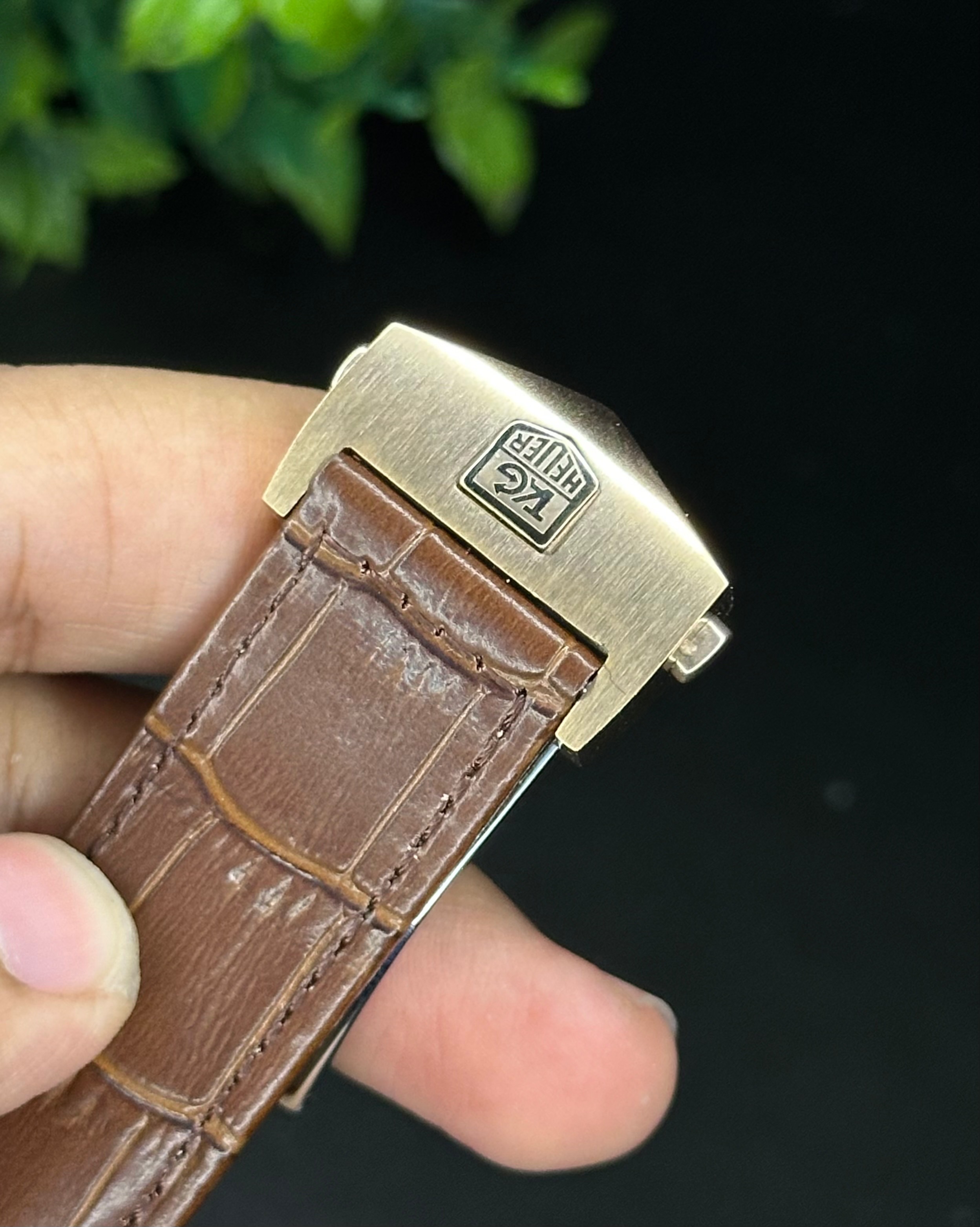 TAG HEUER CARRERA CHRONOGRAPH ROSE GOLD CASE BROWN BELT BROWN DIAL (AA)_img_2