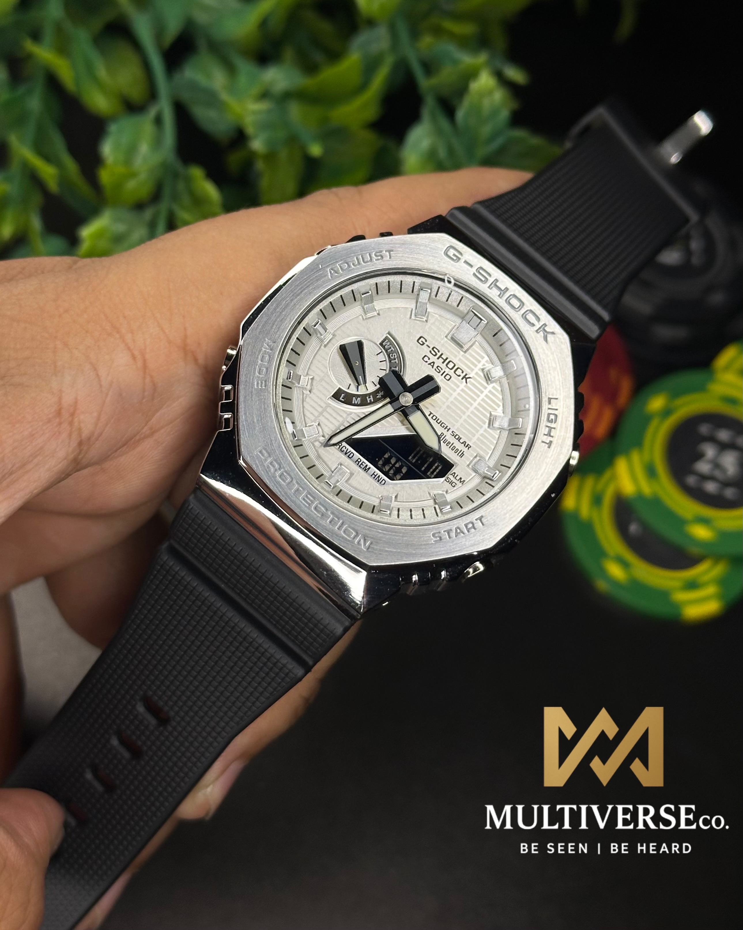 CASIO G-SHOCK | GM-B2100 | WHITE DIAL SILVER CASES | AAA GRADE