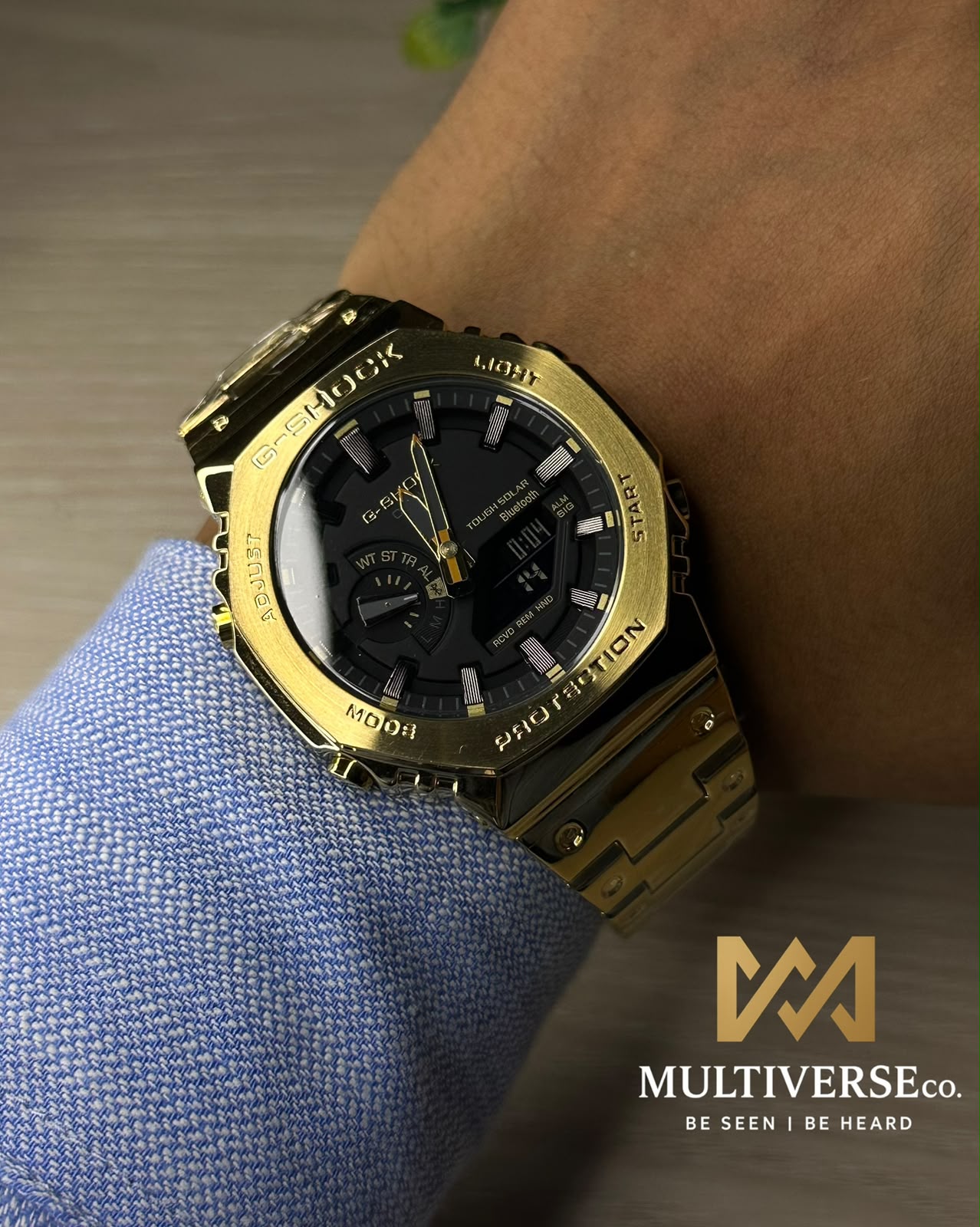 GSHOCK GM2100 | CHAIN SERIES | GOLD CHAIN BLACK DIAL (SEMI AAA)_img_2