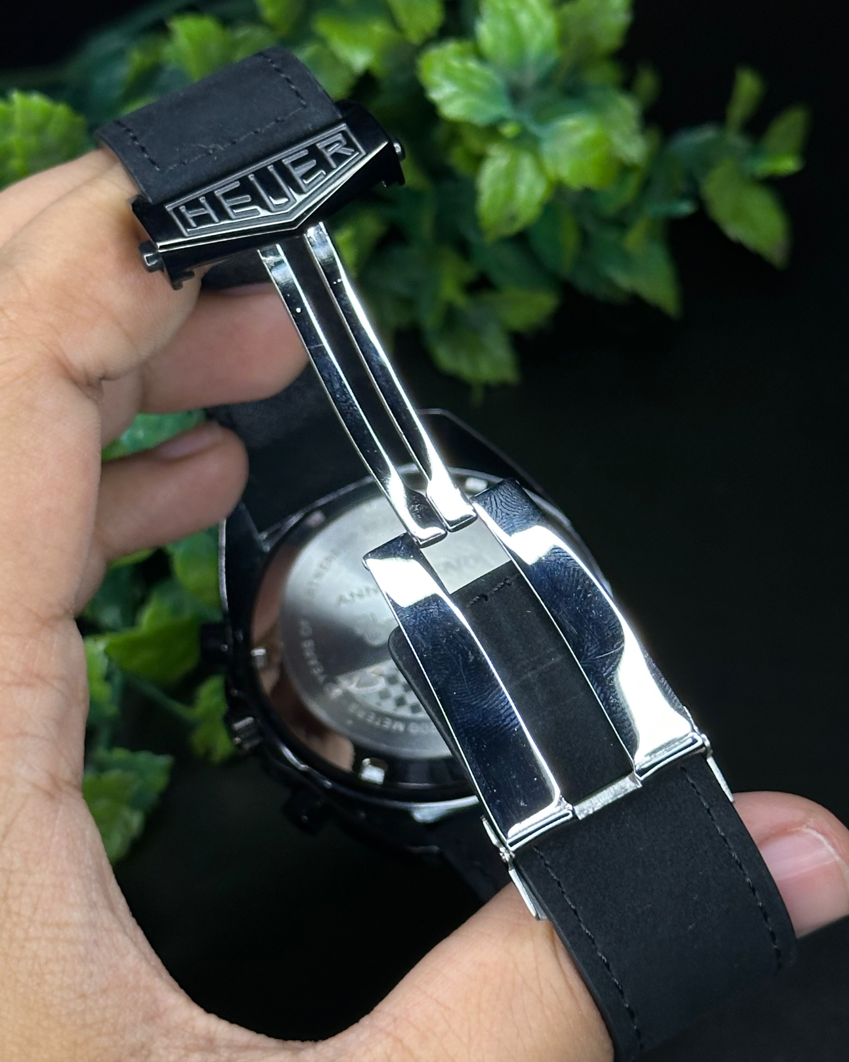 TAG HEUER FORMULA 1 CHRONOGRAPH GULF EDITION BLACK BELT SILVER CASE (AA)_img_3