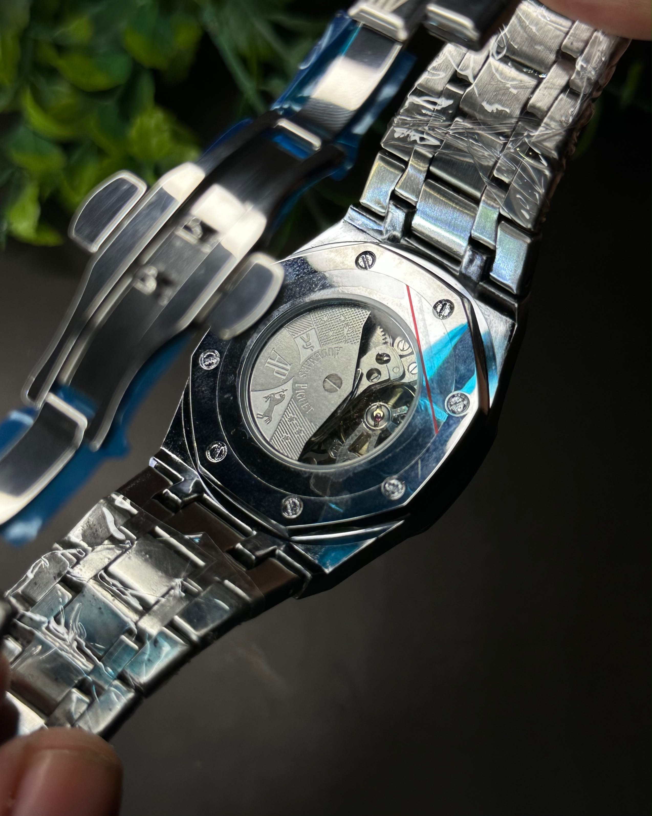 AP ROYAL OAK SKELETON SILVER CASE BLACK WATCH_img_6