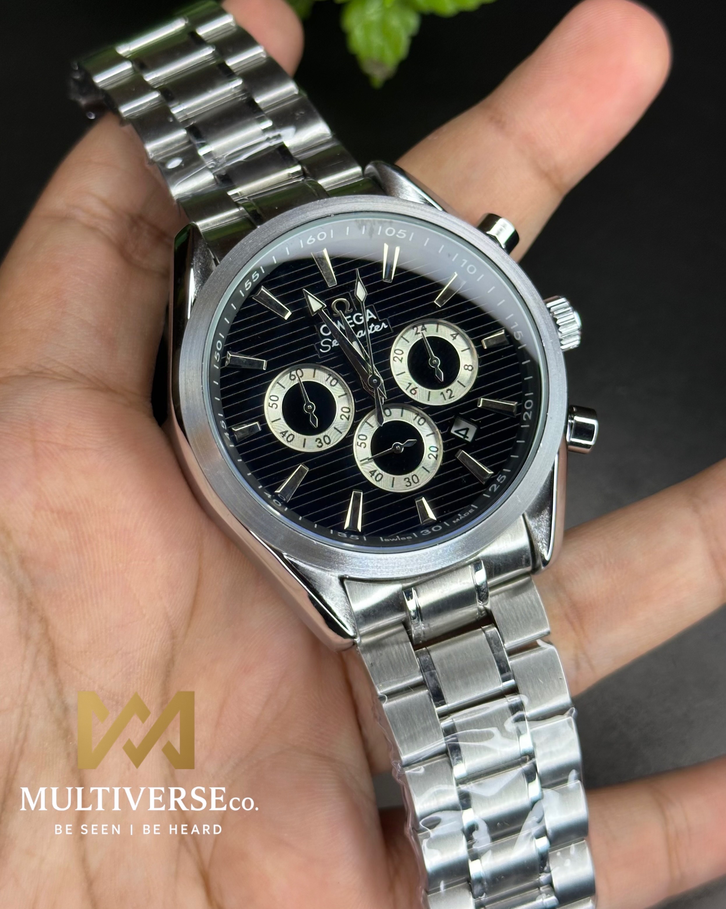 OMEGA SEAMASTER AQUA TERRA CHRONOGRAPH BLACK DIAL (AA)_img_0