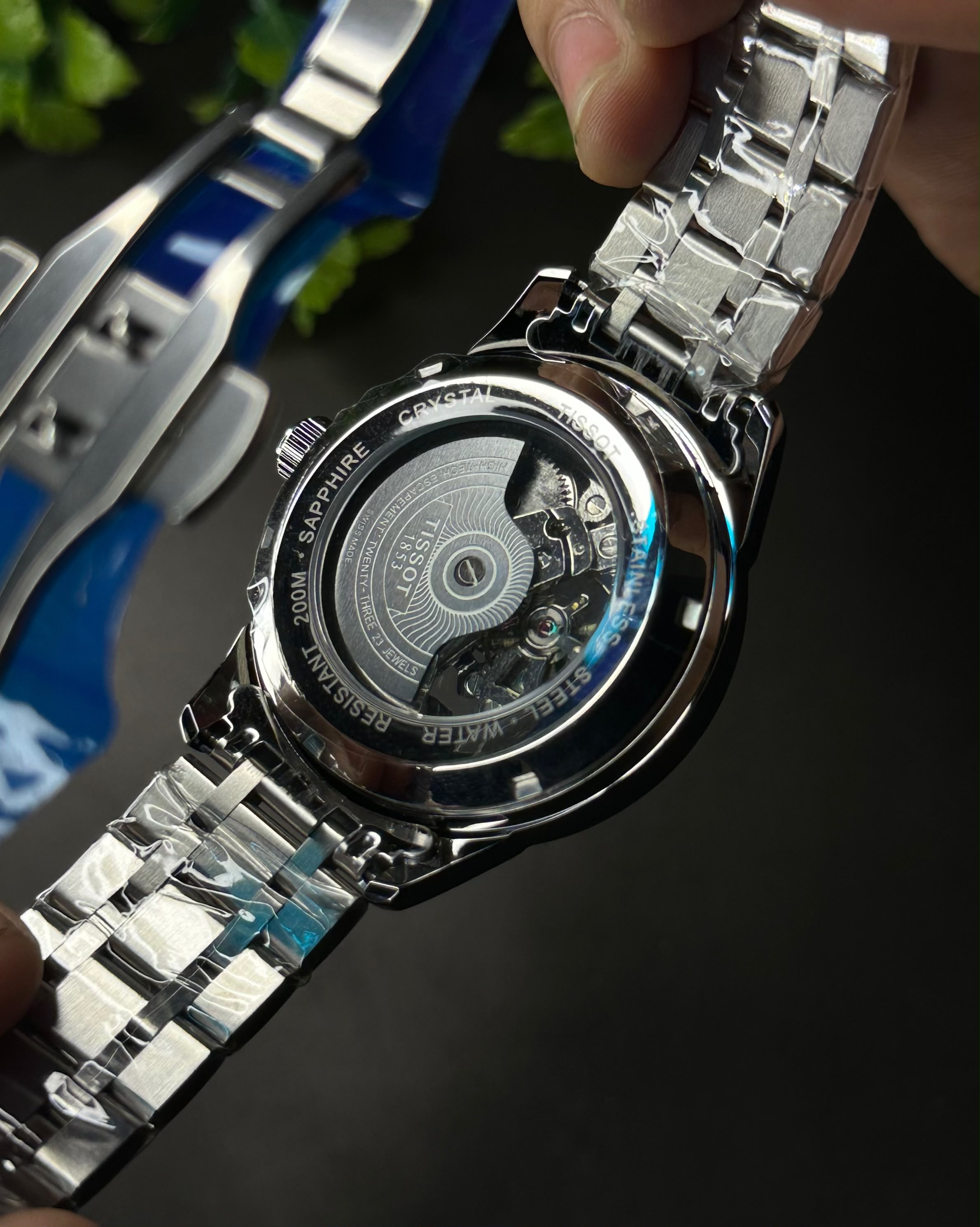 TISSOT CHEMIN DES TOURELLES SKELETON STEEL WHITE DIAL WATCH_img_6