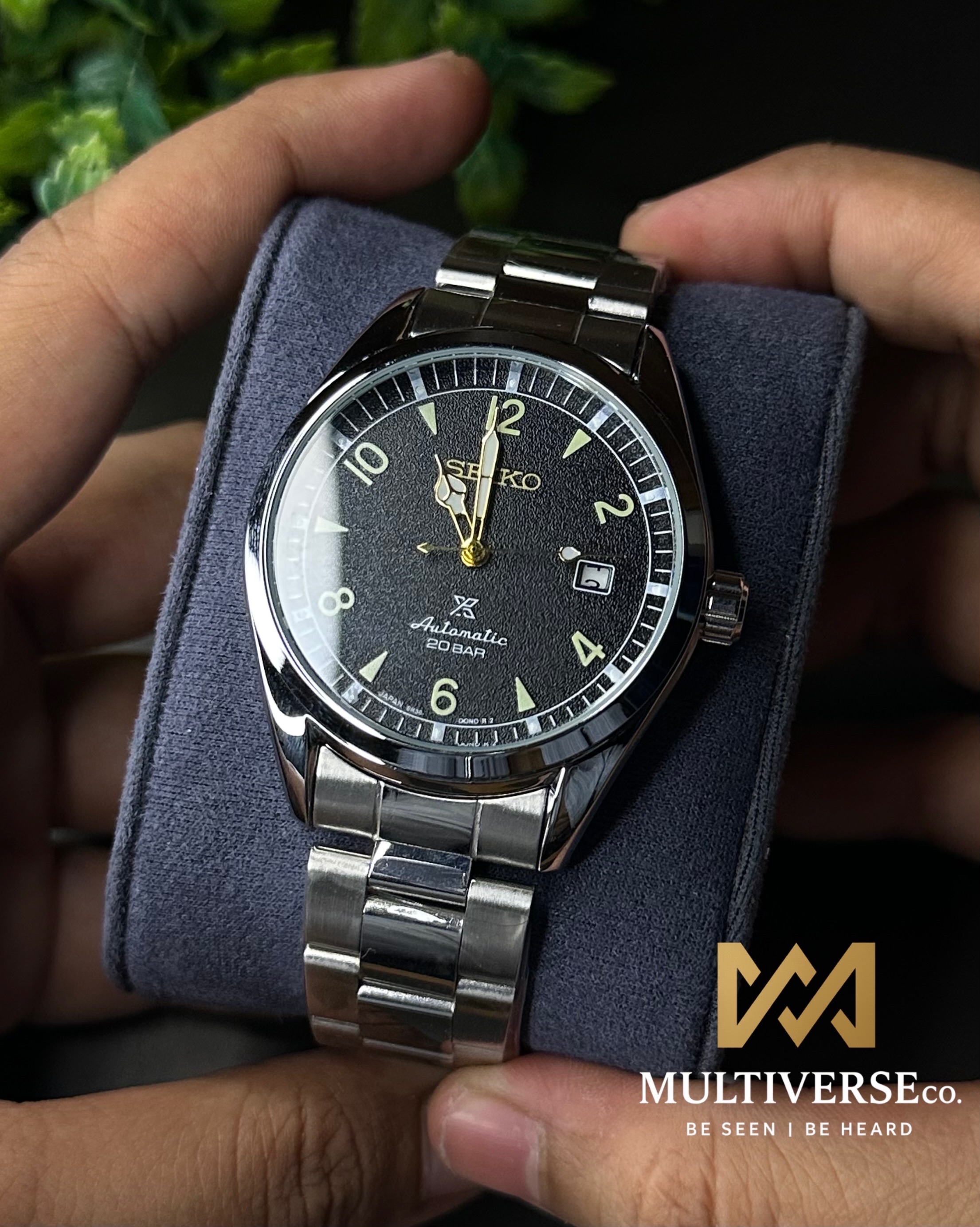 SEIKO PROSPEX ALPINIST AUTOMATIC FIELD BLACK DIAL WATCH (AA)