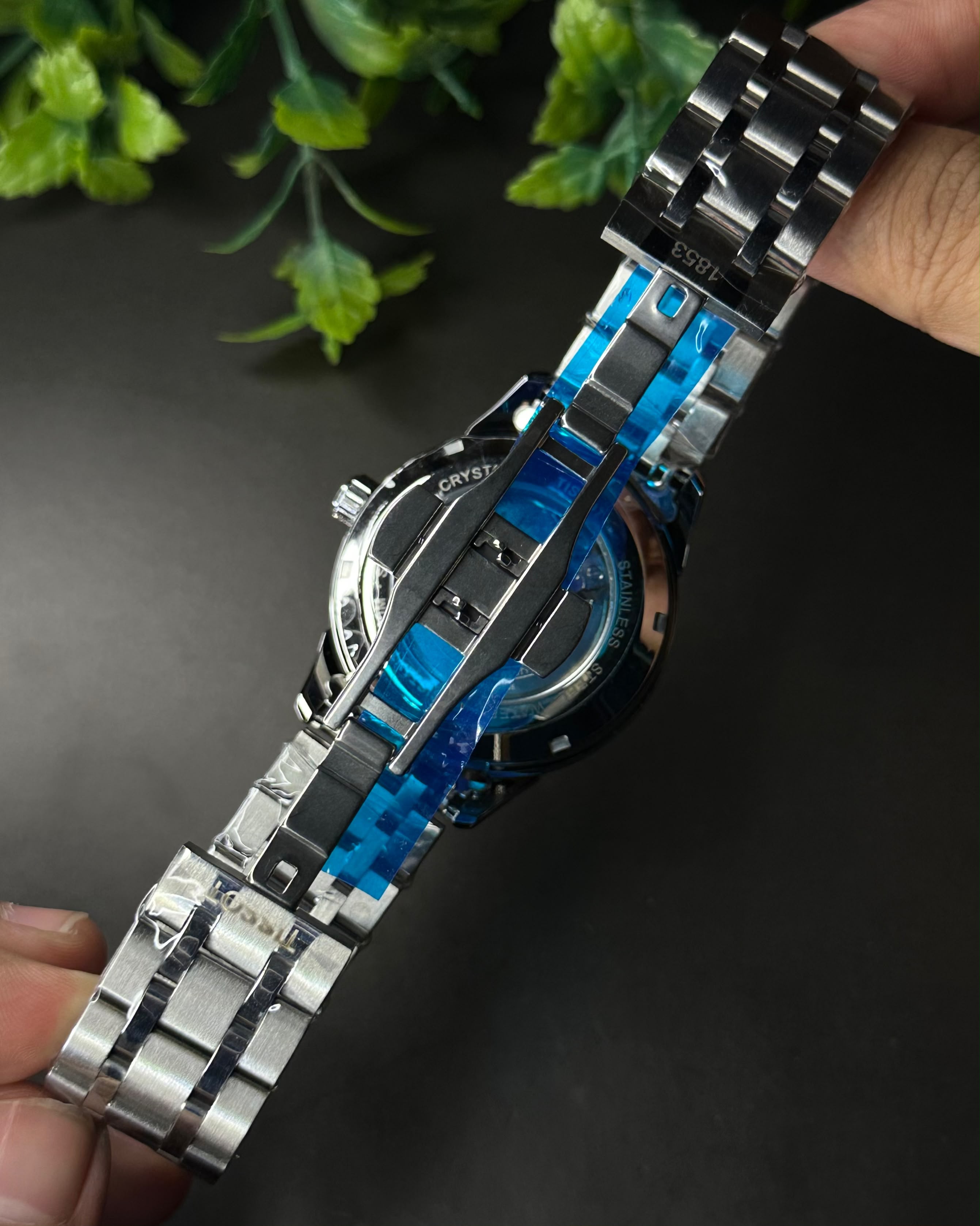 TISSOT CHEMIN DES TOURELLES SKELETON STEEL WHITE DIAL WATCH_img_8
