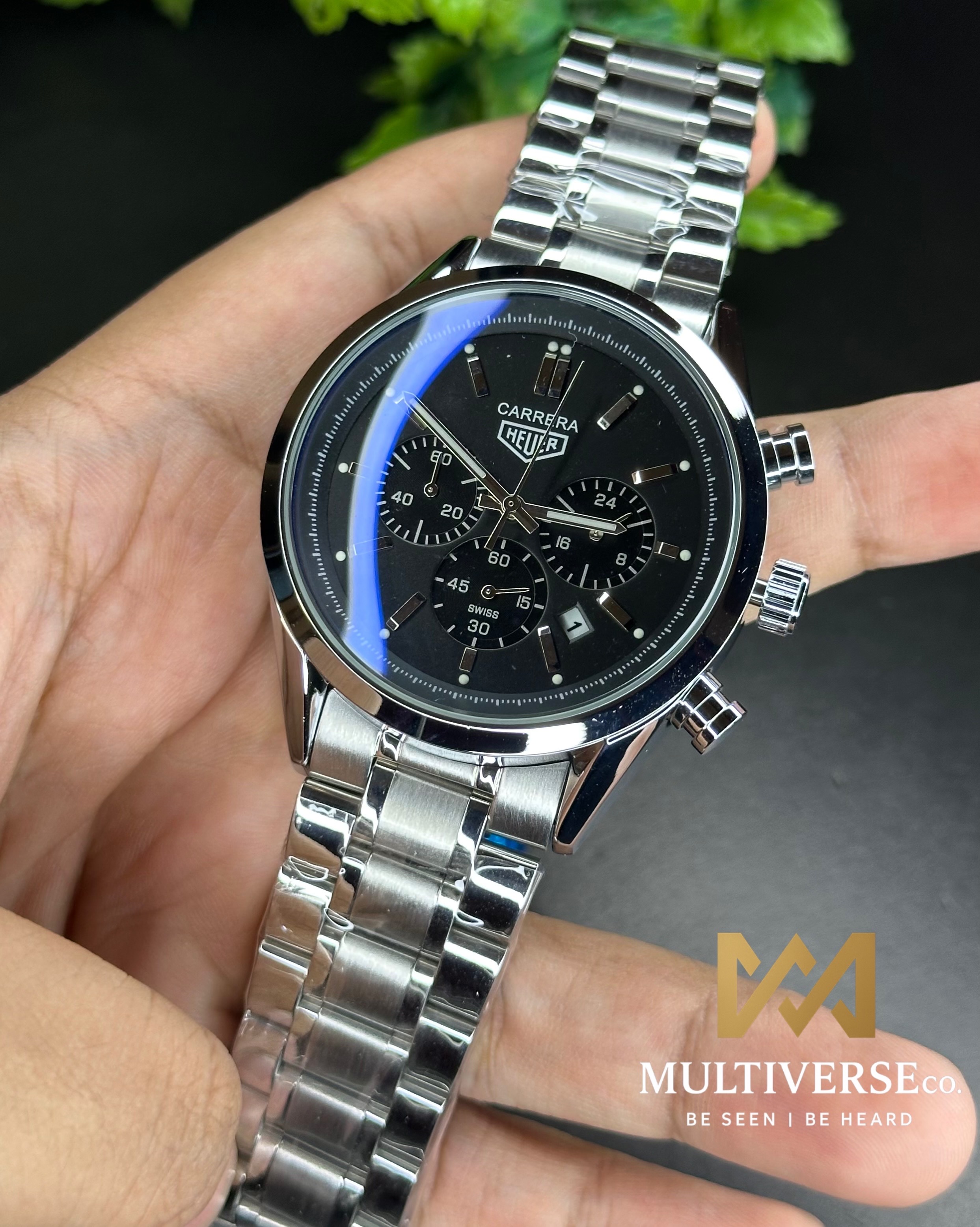 TAG HEUER CARRERA CHRONOGRAPH BLACK DIAL (AA)_img_1
