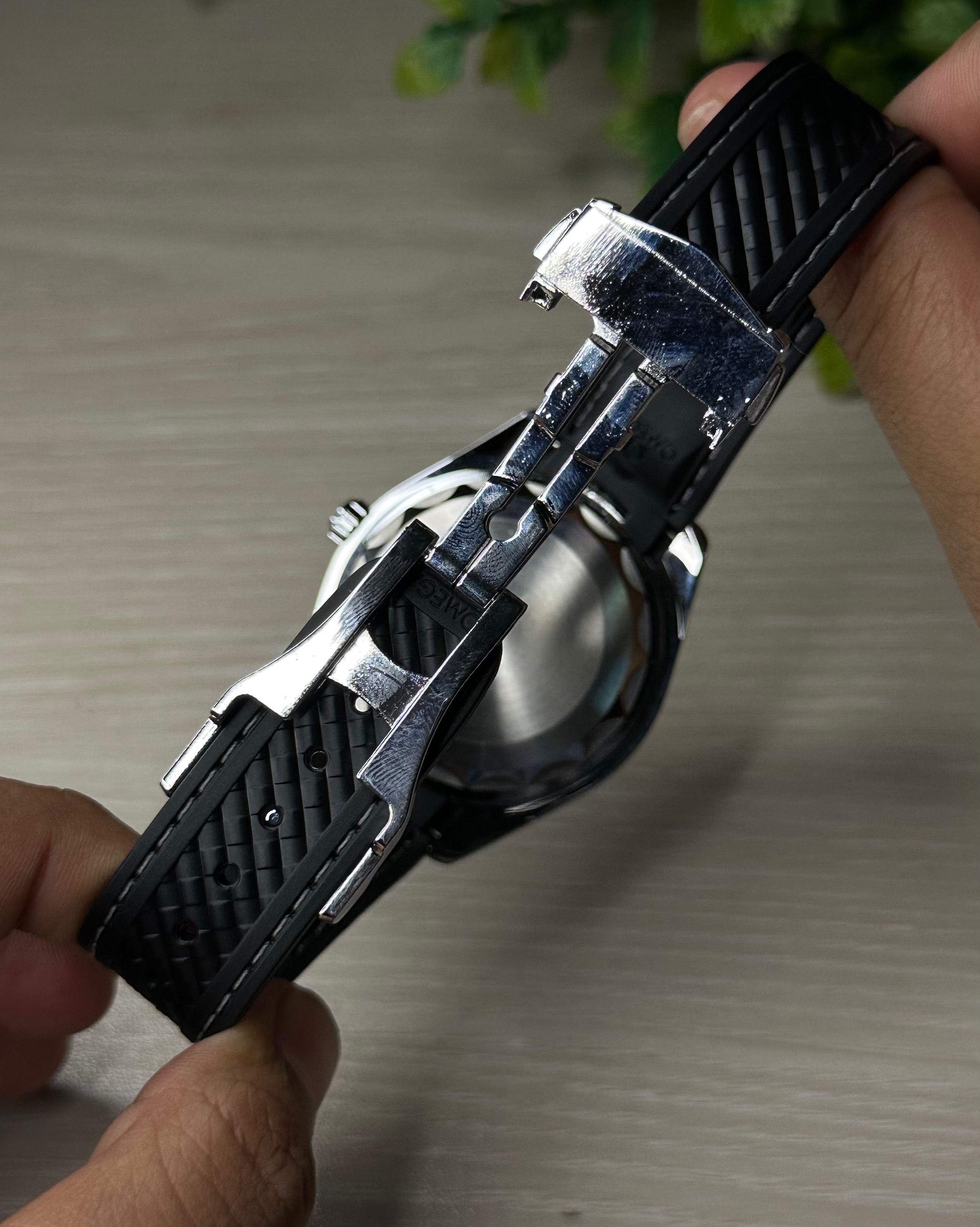OMEGA SEAMASTER AQUA TERRA WORLDTIMER BLUE DIAL BLACK STRAP WATCH_img_4