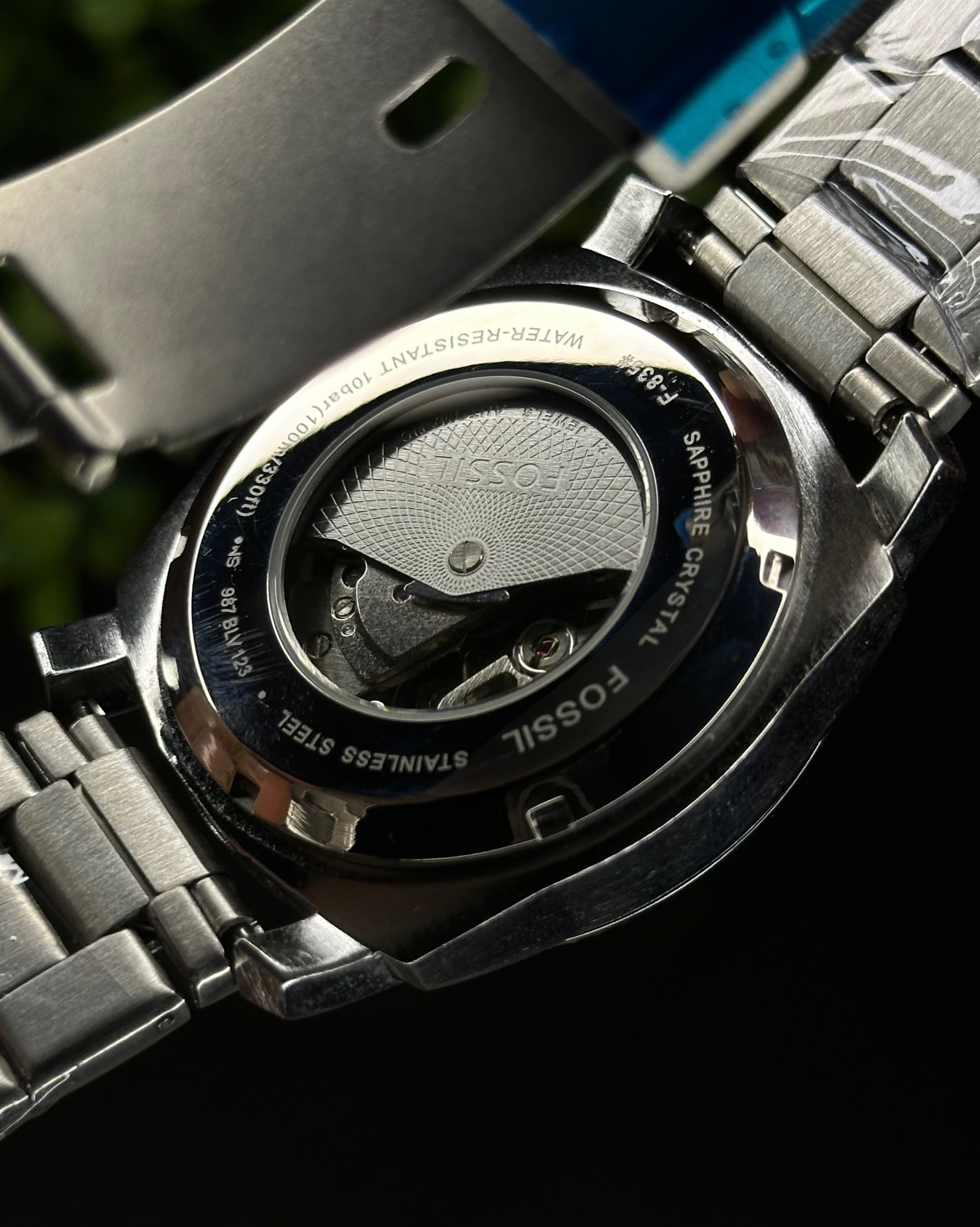 FOSSIL MACHINE AUTOMATIC SKELETON SILVER CASE (SEMI AAA)_img_2