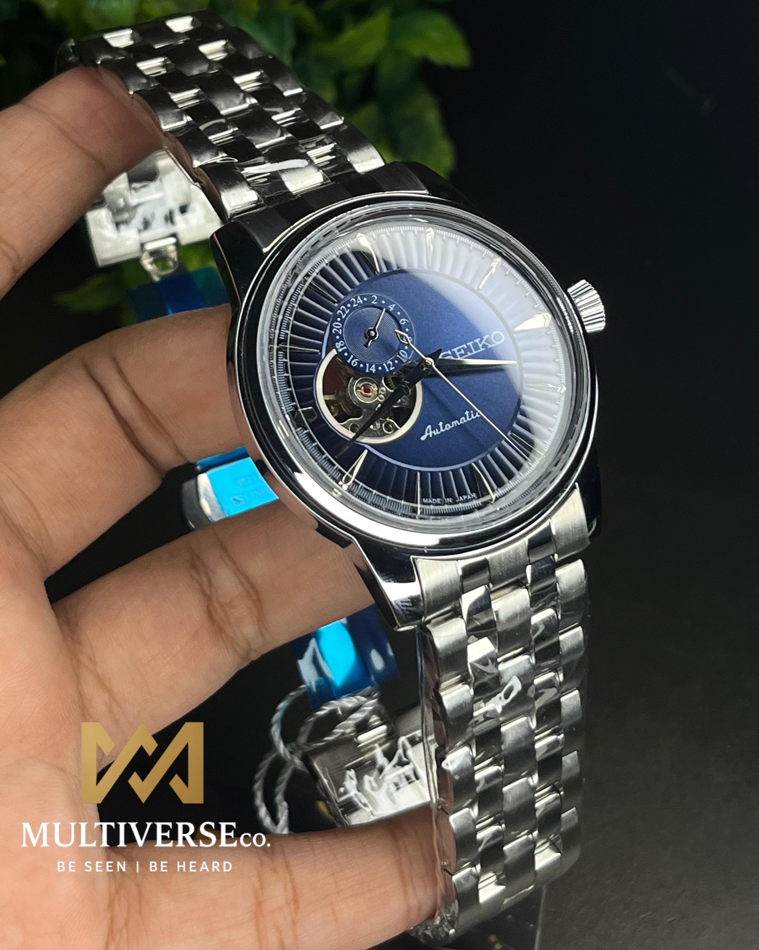 SEIKO PRESAGE OPEN HEART BLUE AUTOMATIC (SEMI AAA)_img_0