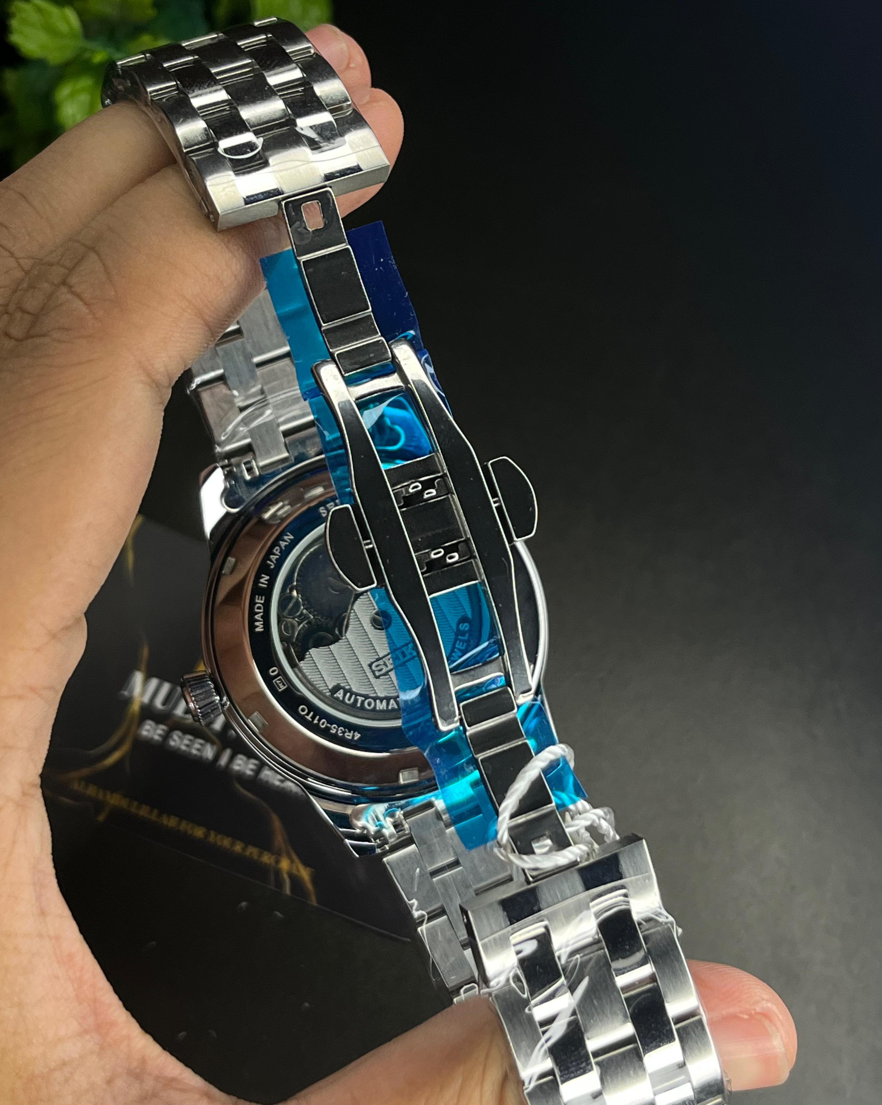 SEIKO PRESAGE OPEN HEART BLACK AUTOMATIC (SEMI AAA)_img_3