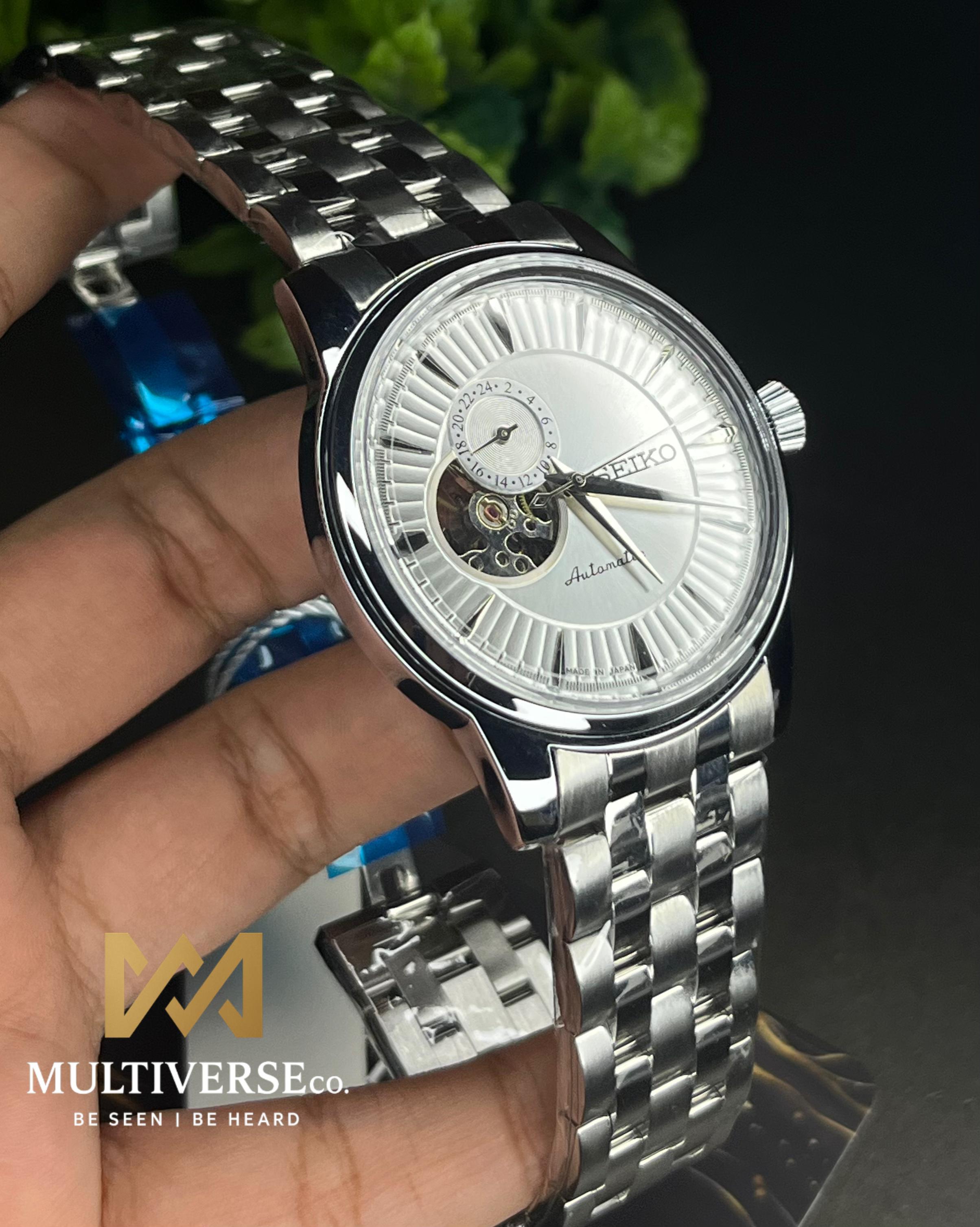 SEIKO PRESAGE OPEN HEART WHITE AUTOMATIC (SEMI AAA)