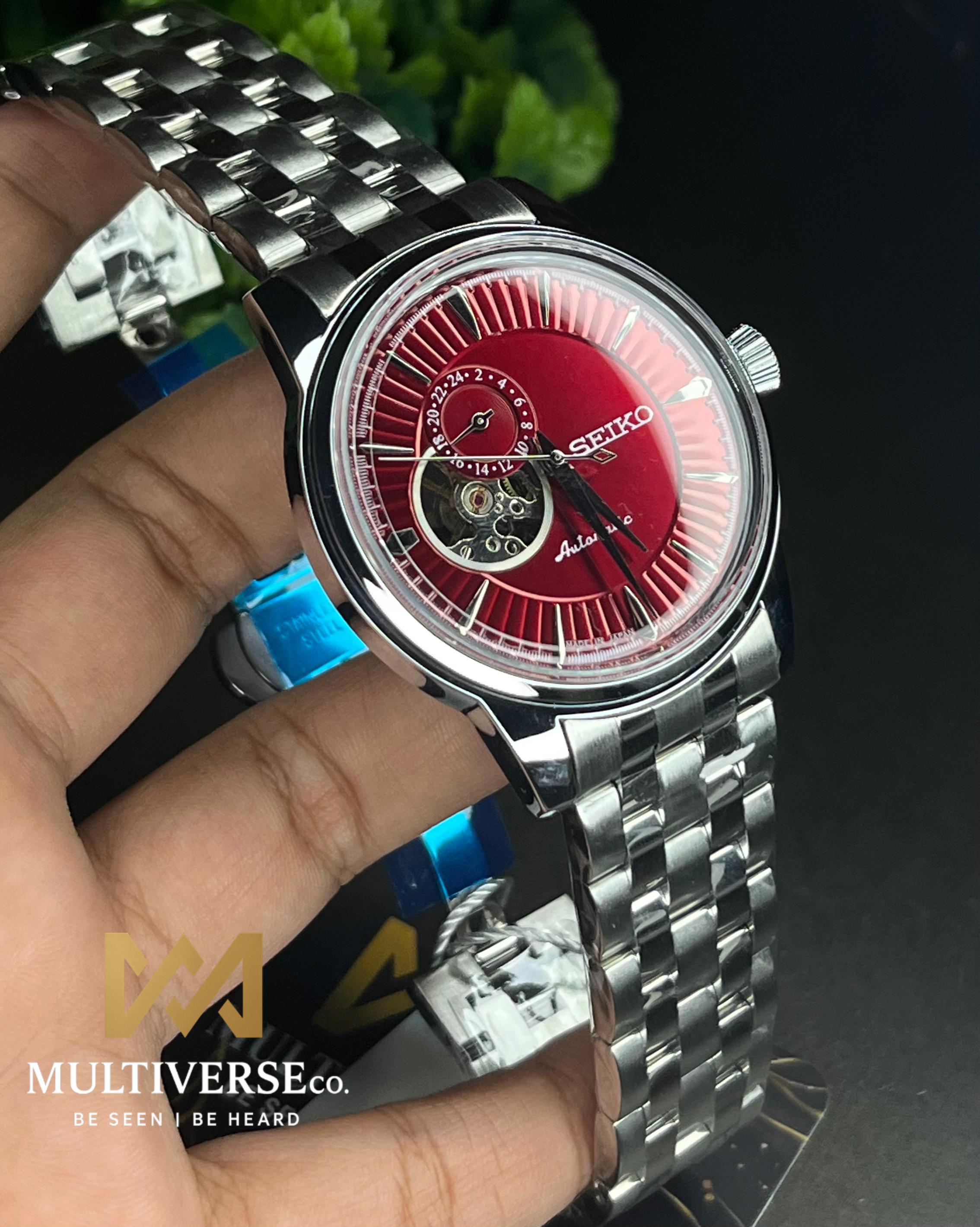 SEIKO PRESAGE OPEN HEART RED AUTOMATIC (SEMI AAA)_img_0