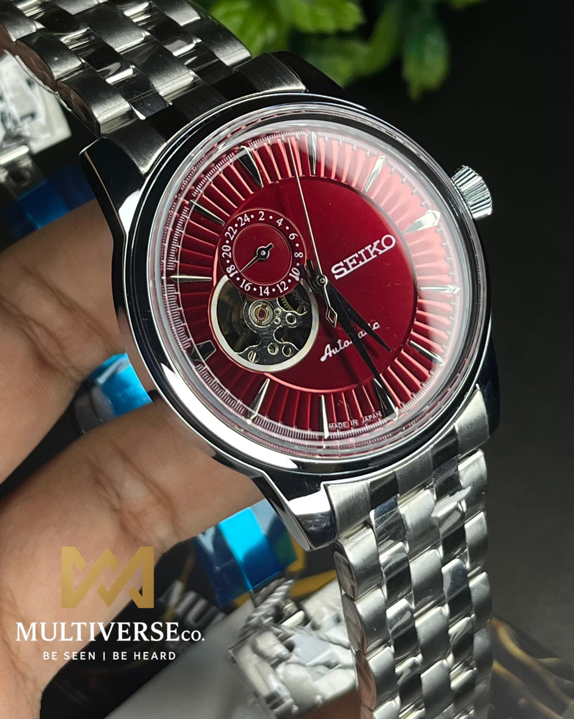SEIKO PRESAGE OPEN HEART RED AUTOMATIC (SEMI AAA)_img_1