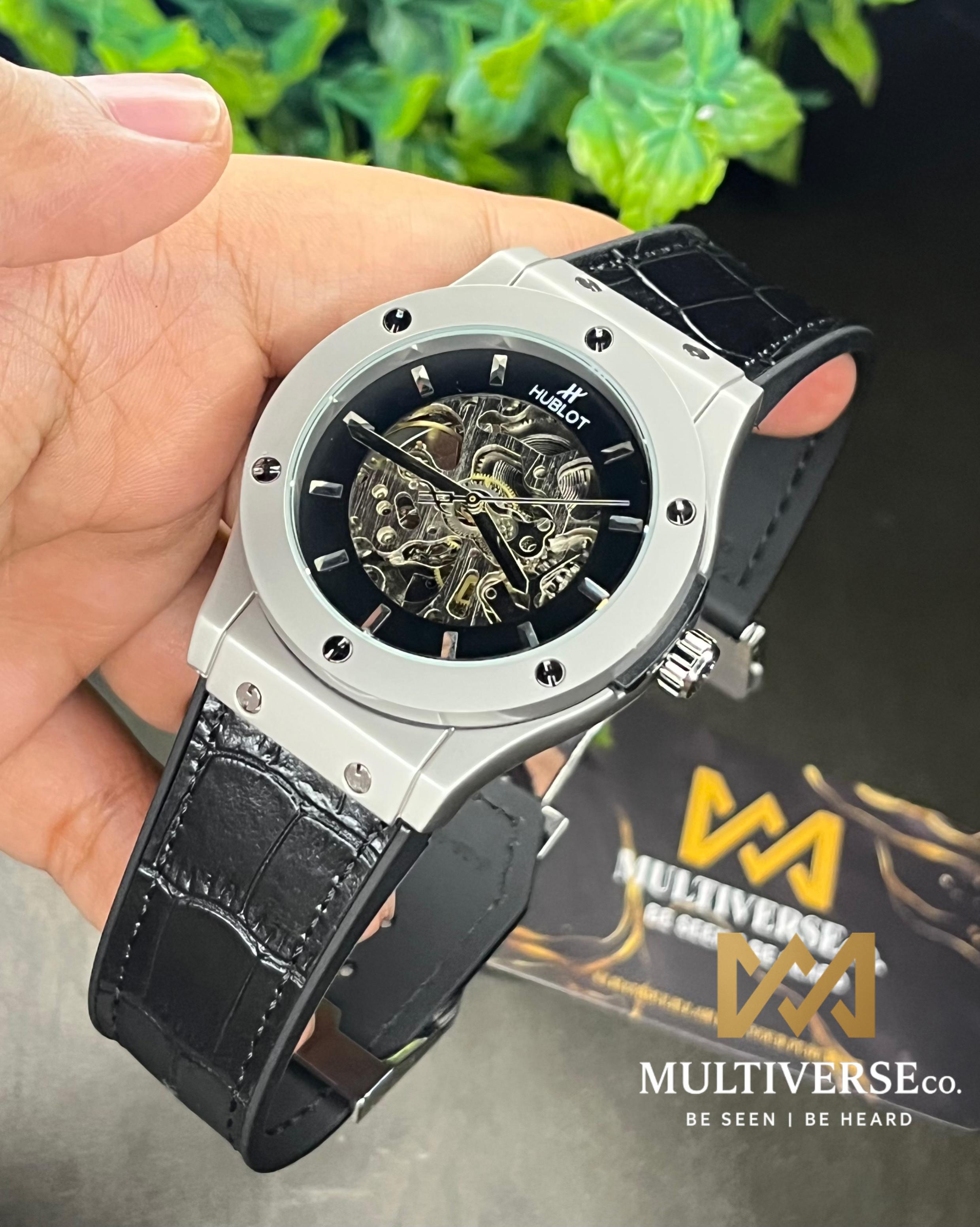 HUBLOT AUTO BELT BLACK LEATHER TEXTURE (AA)_img_0