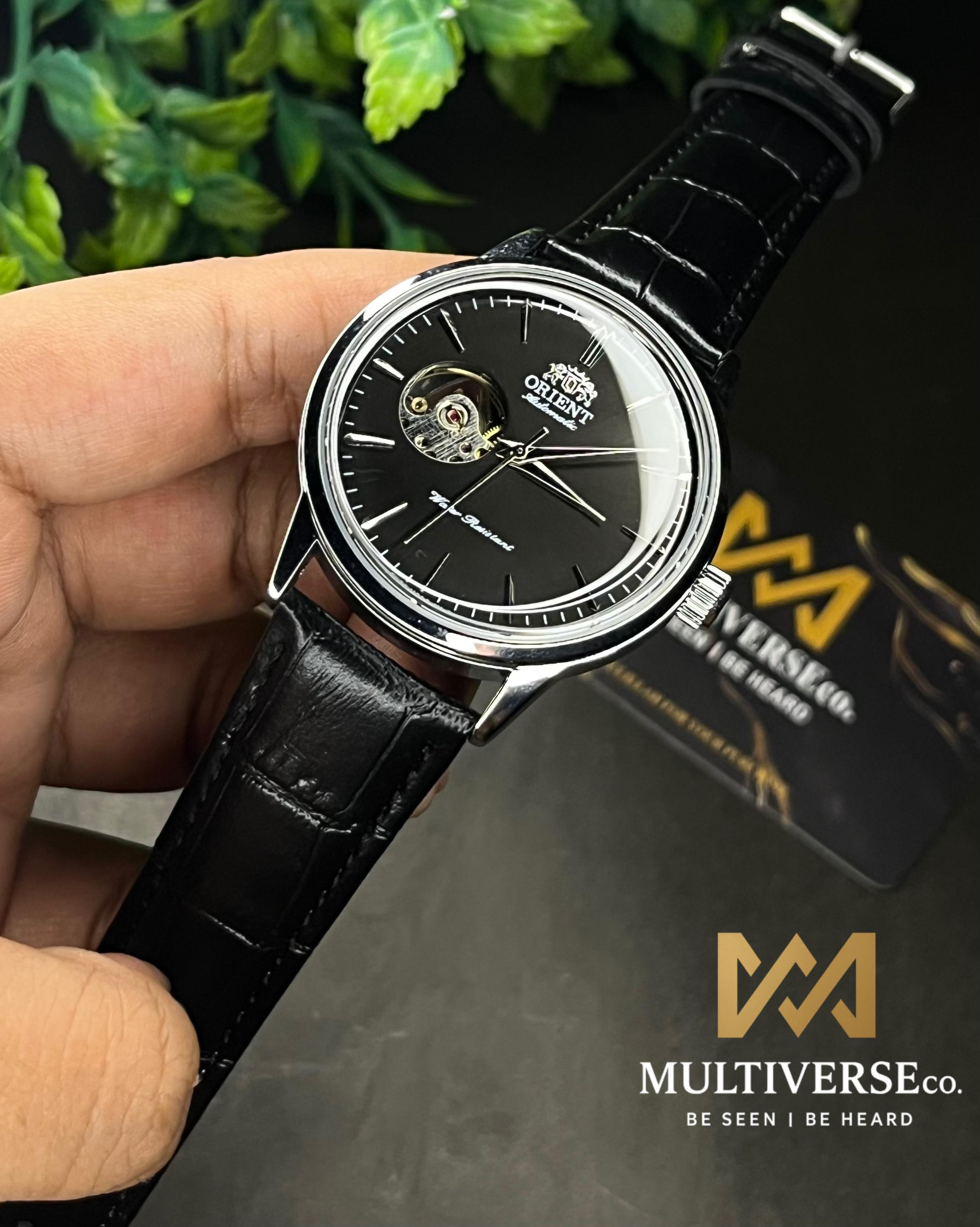 ORIENT BAMBINO OPEN HEART BLACK AUTOMATIC LEATHER BELT (SEMI AAA)_img_0