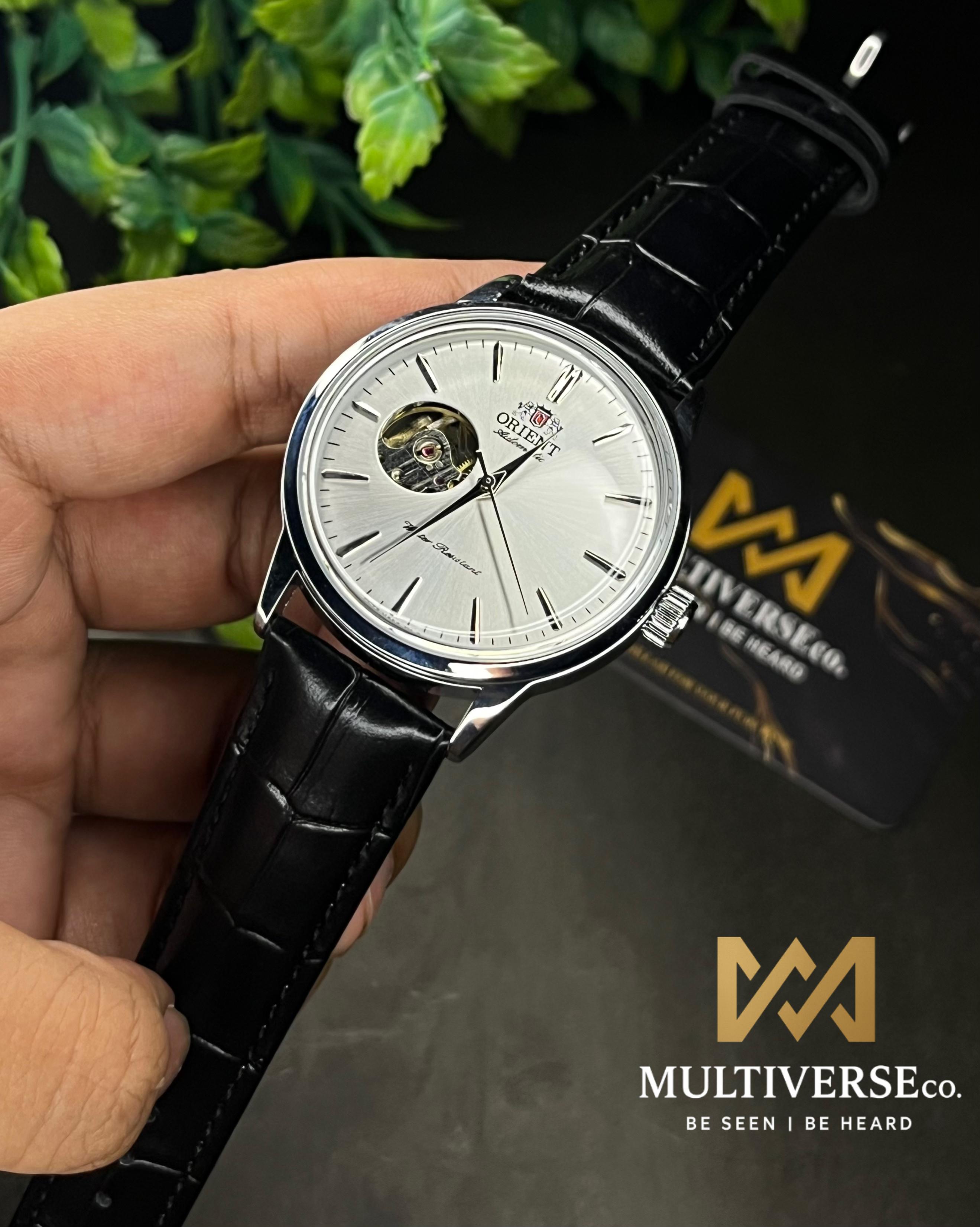 ORIENT BAMBINO OPEN HEART WHITE AUTOMATIC LEATHER BELT (SEMI AAA)_img_0