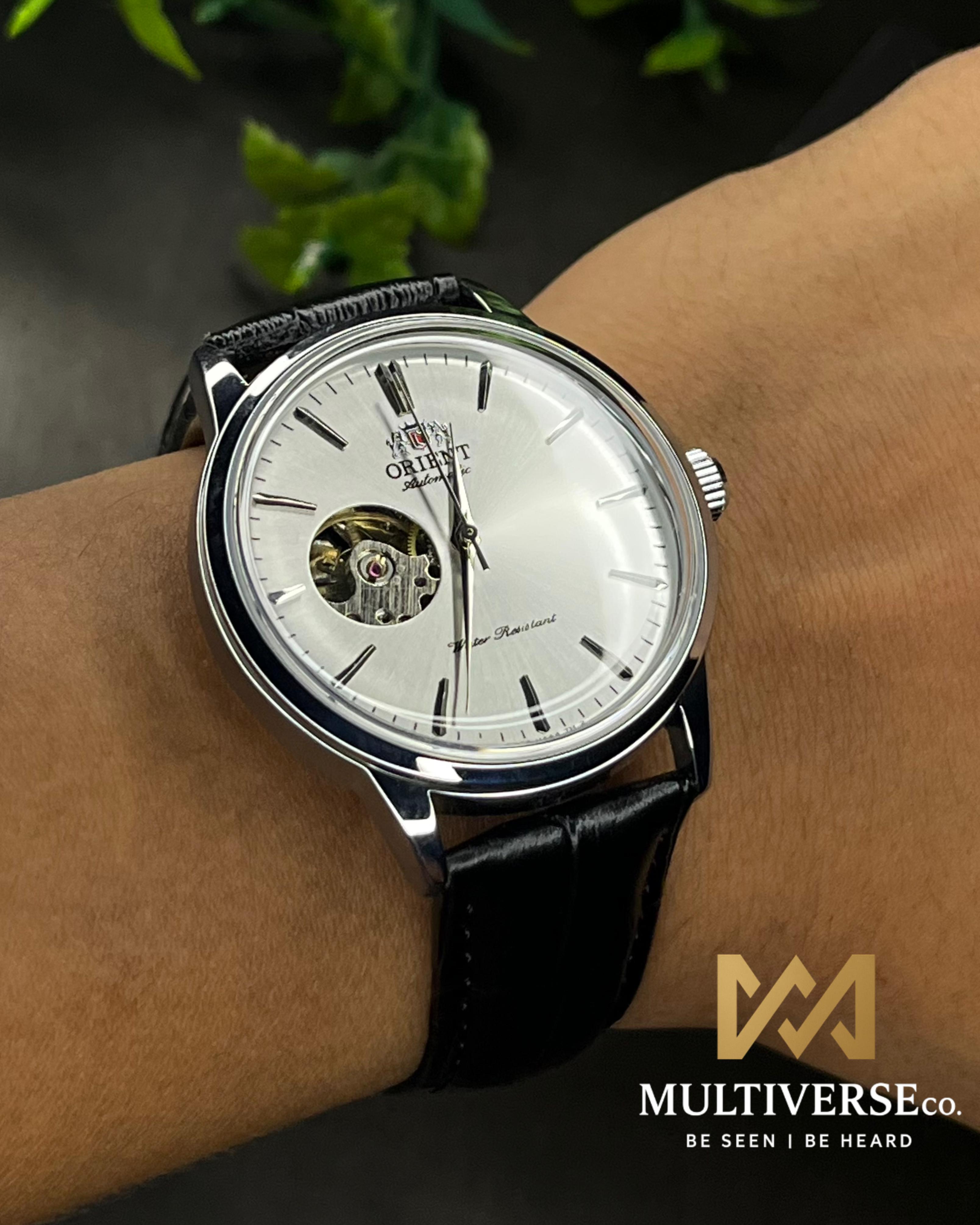 ORIENT BAMBINO OPEN HEART WHITE AUTOMATIC LEATHER BELT (SEMI AAA)_img_2