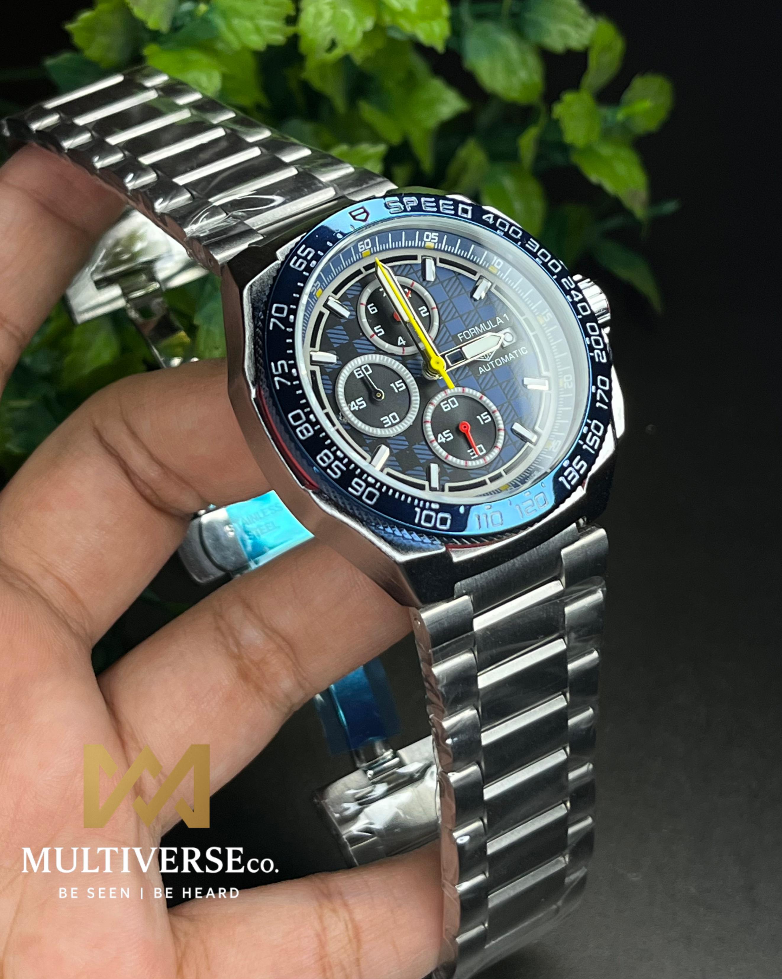 TAG FORMULA 1 BLUE DIAL CHRONOGRAPH STEEL BRACELET (SEMI AAA)_img_0