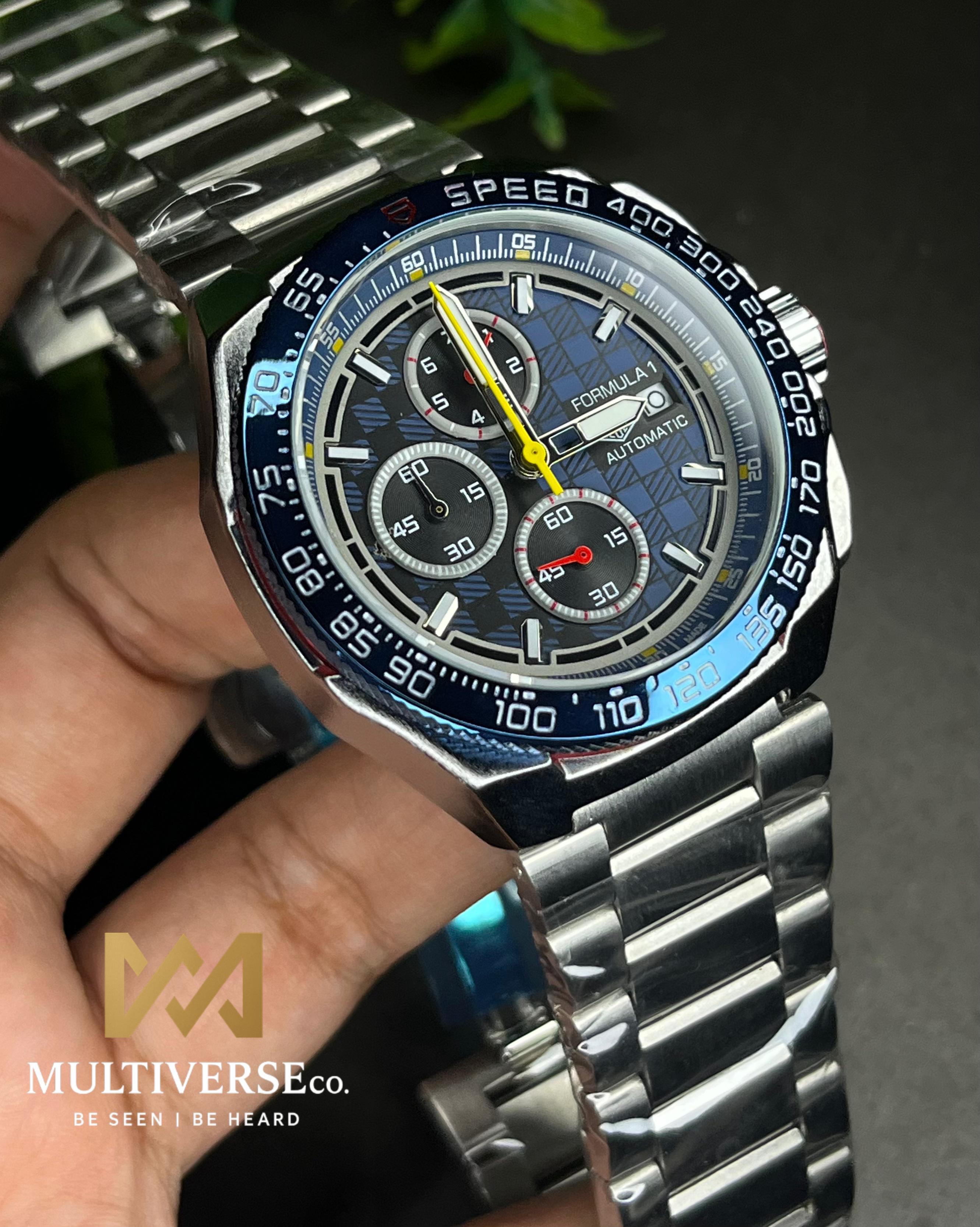 TAG FORMULA 1 BLUE DIAL CHRONOGRAPH STEEL BRACELET (SEMI AAA)_img_1