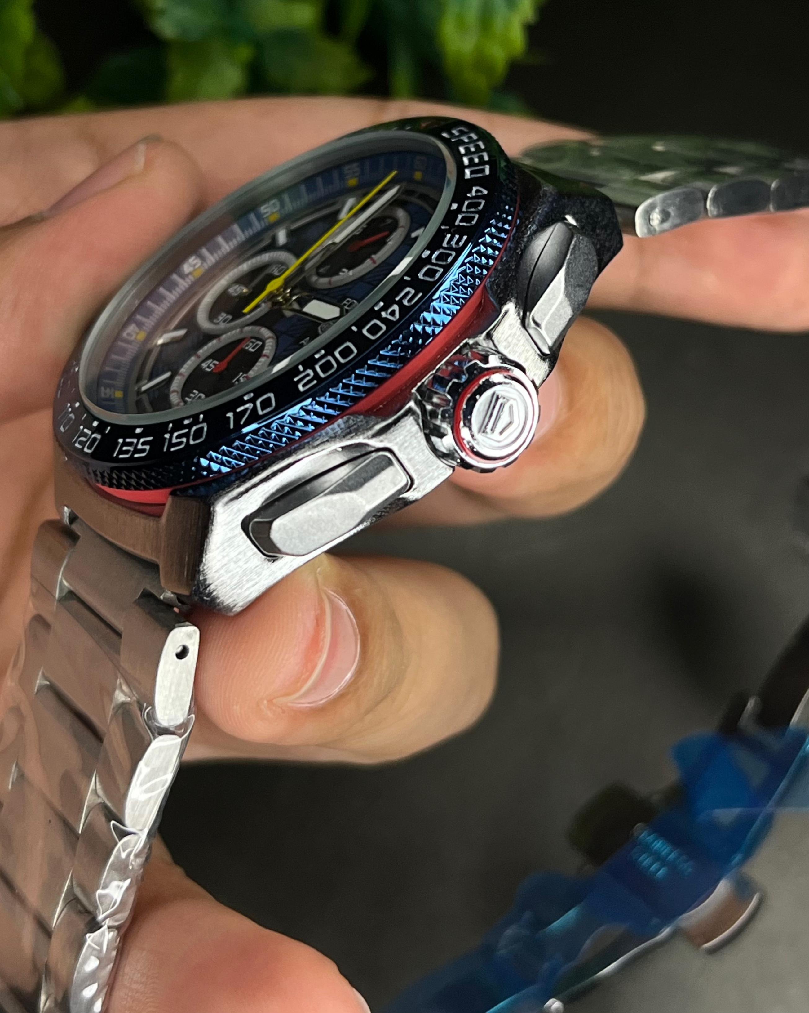 TAG FORMULA 1 BLUE DIAL CHRONOGRAPH STEEL BRACELET (SEMI AAA)_img_2