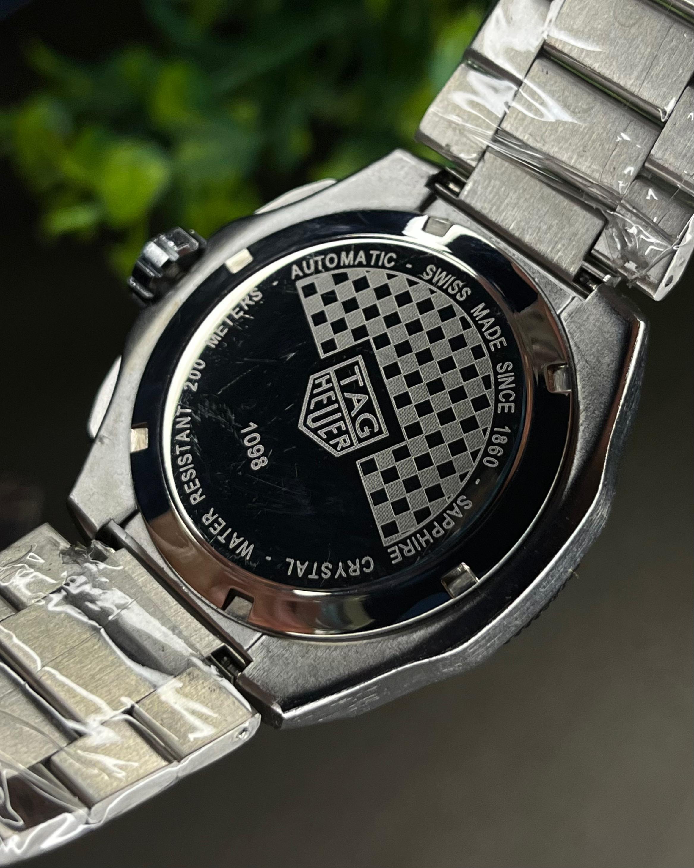TAG FORMULA 1 RED-TONE BLACK DIAL CHRONOGRAPH STEEL BRACELET (SEMI AAA)_img_4