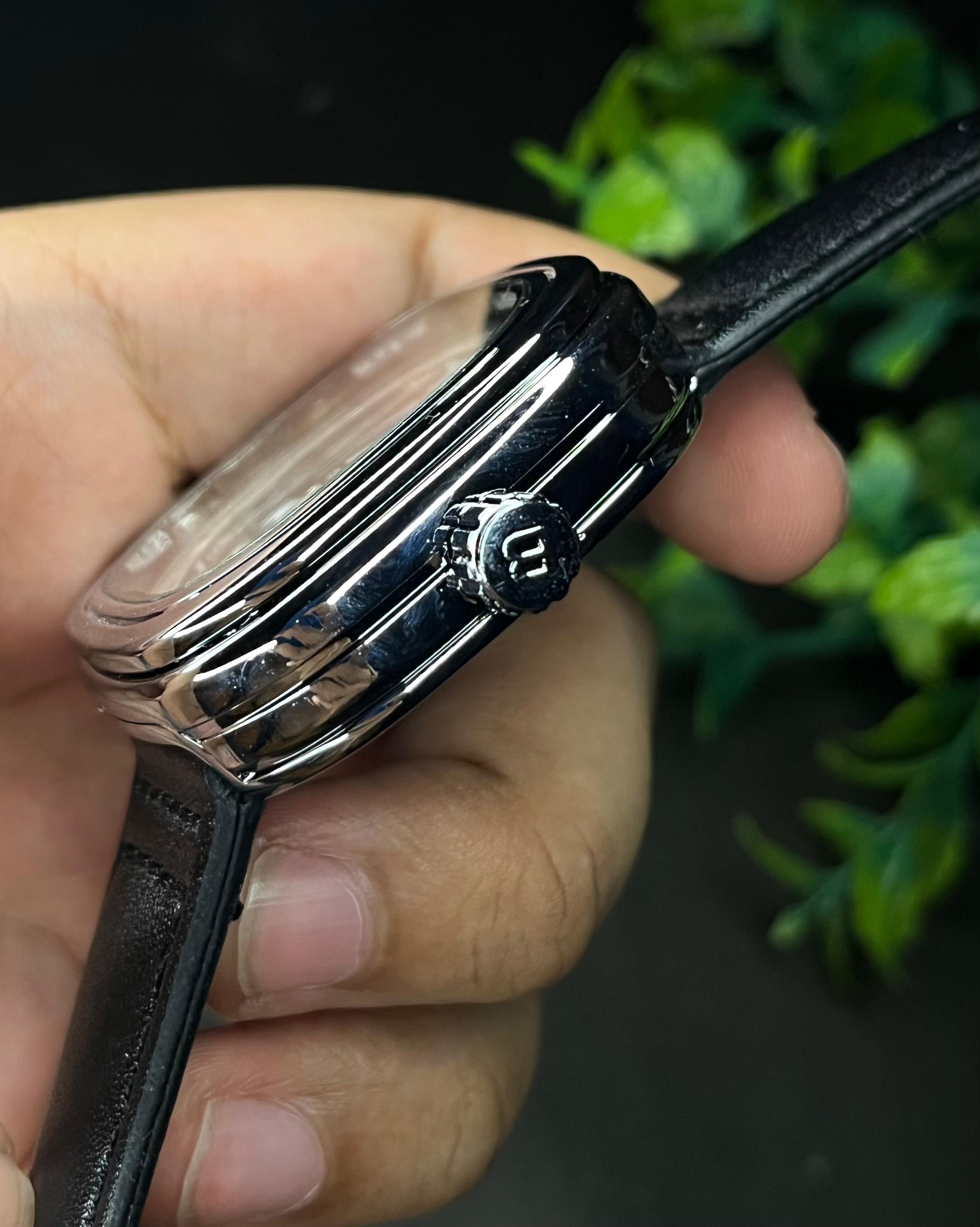 SEVENFRIDAY INSPIRED OPEN HEART SILVER CASE BLACK BELT AUTOMATIC (SEMI AAA)_img_3