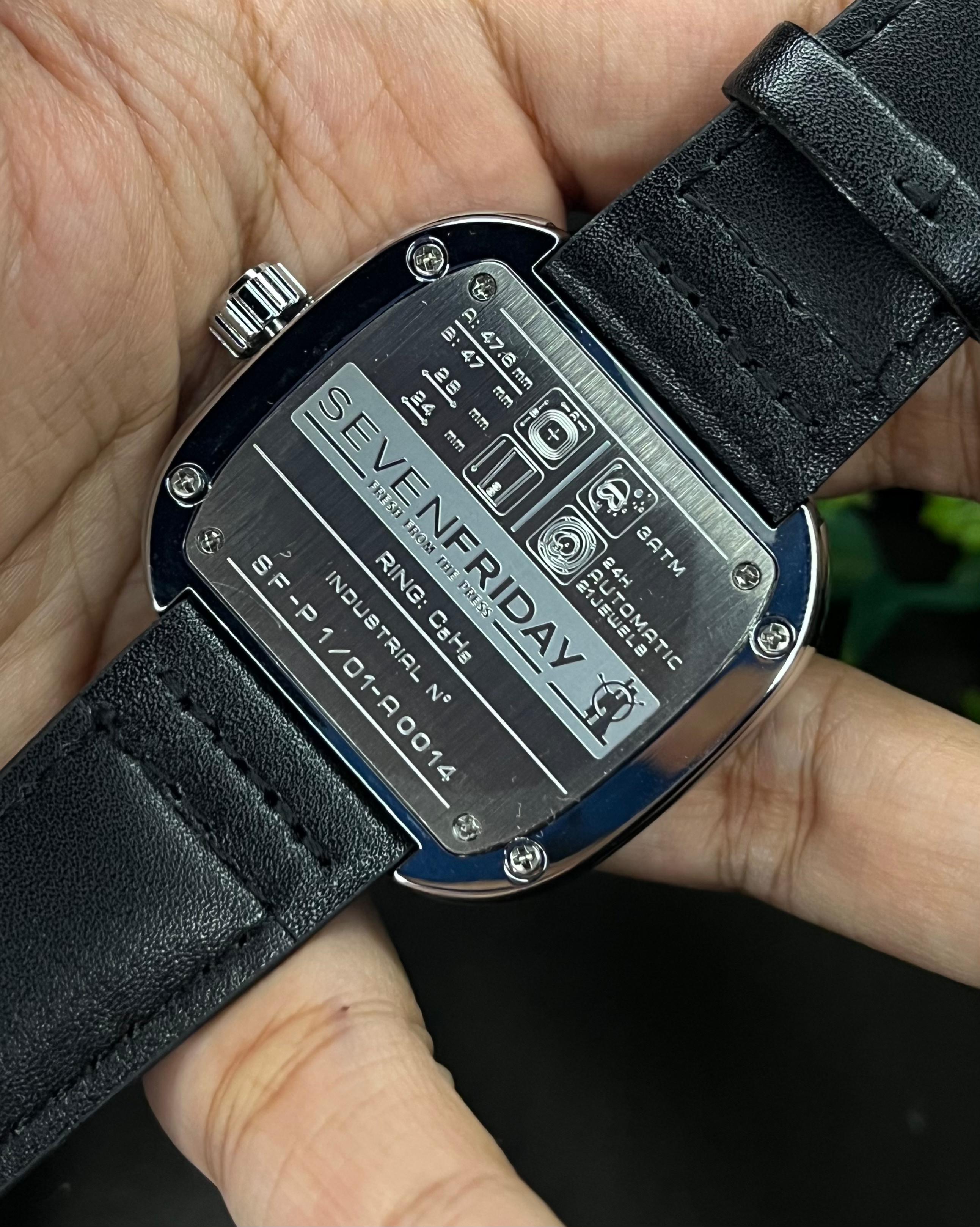 SEVENFRIDAY INSPIRED OPEN HEART SILVER CASE BLACK BELT AUTOMATIC (SEMI AAA)_img_2