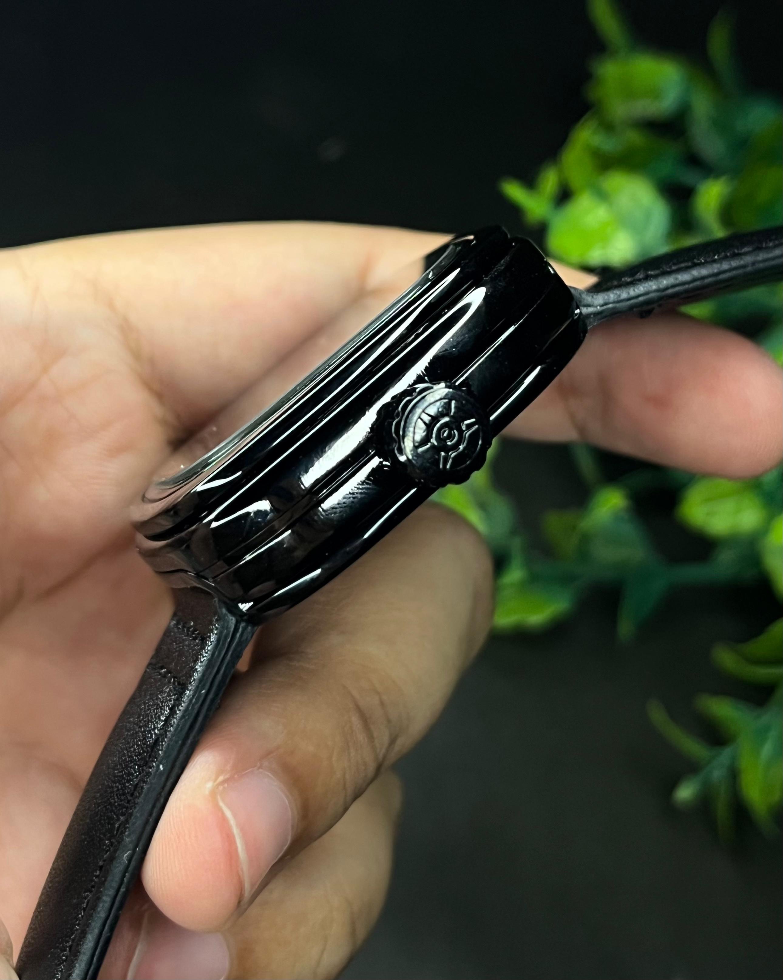 SEVENFRIDAY INSPIRED OPEN HEART BLACK CASE BLACK BELT AUTOMATIC (SEMI AAA)_img_4
