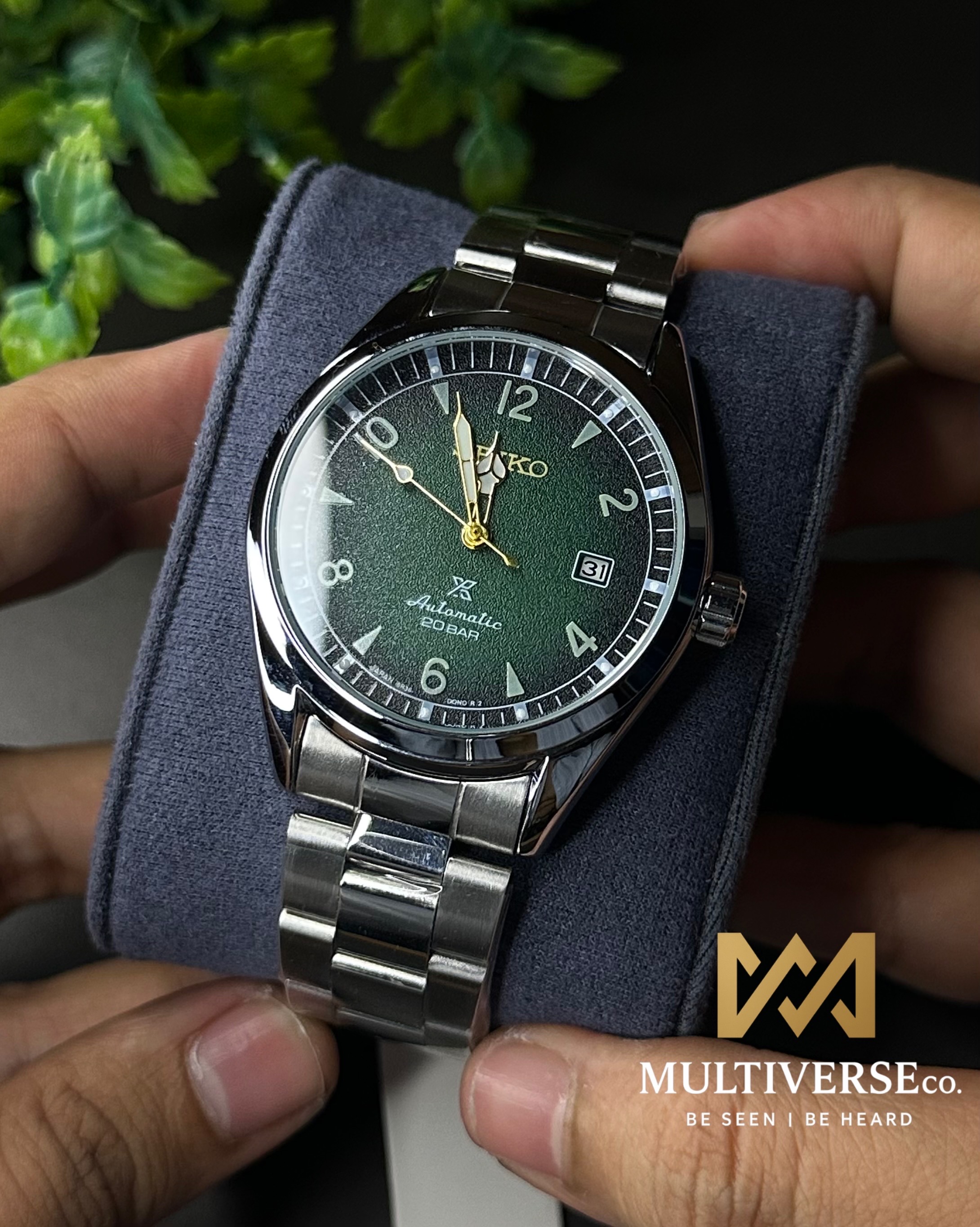 SEIKO PROSPEX ALPINIST AUTOMATIC FIELD GREEN DIAL WATCH (AA)