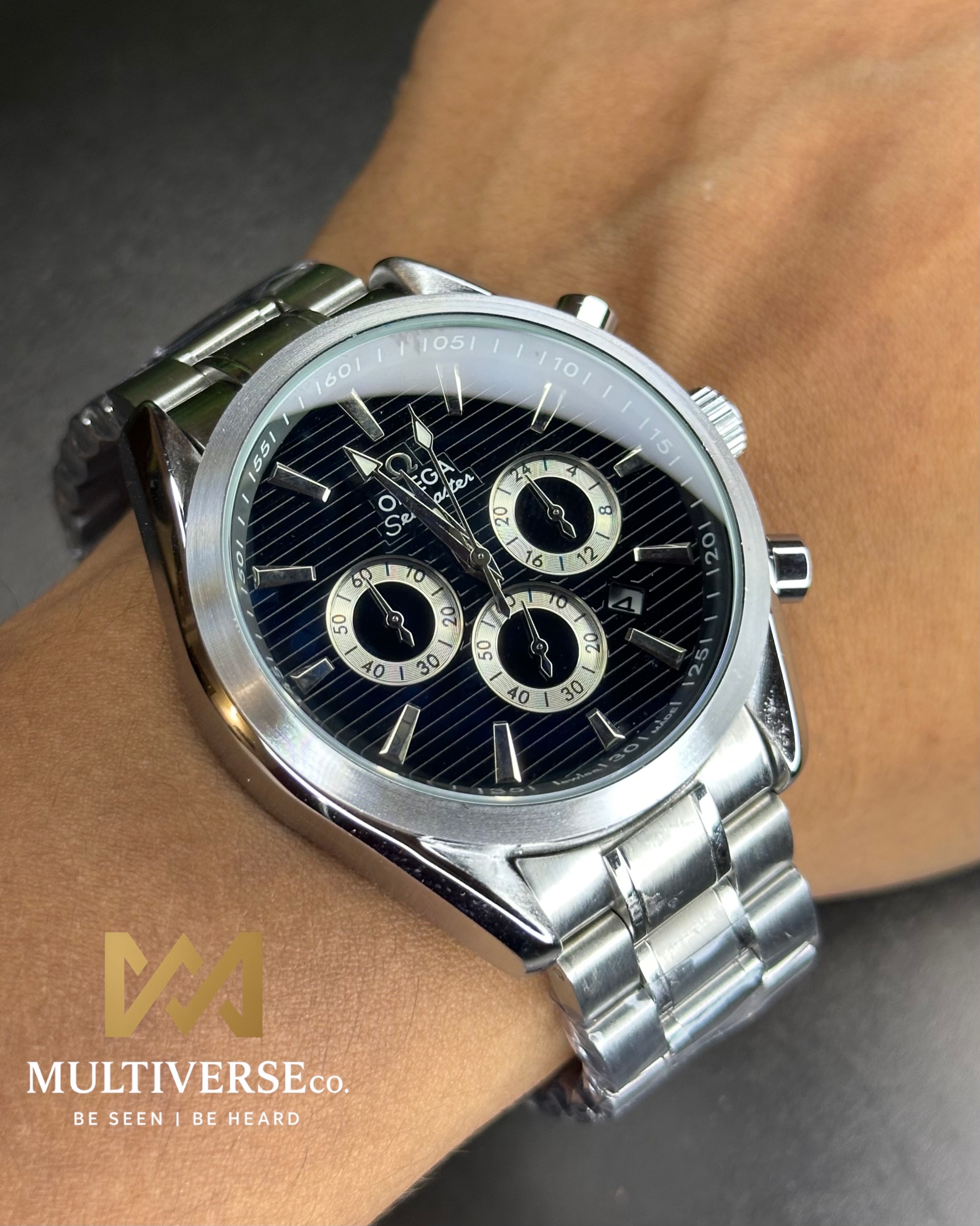 OMEGA SEAMASTER AQUA TERRA CHRONOGRAPH BLACK DIAL (AA)_img_1