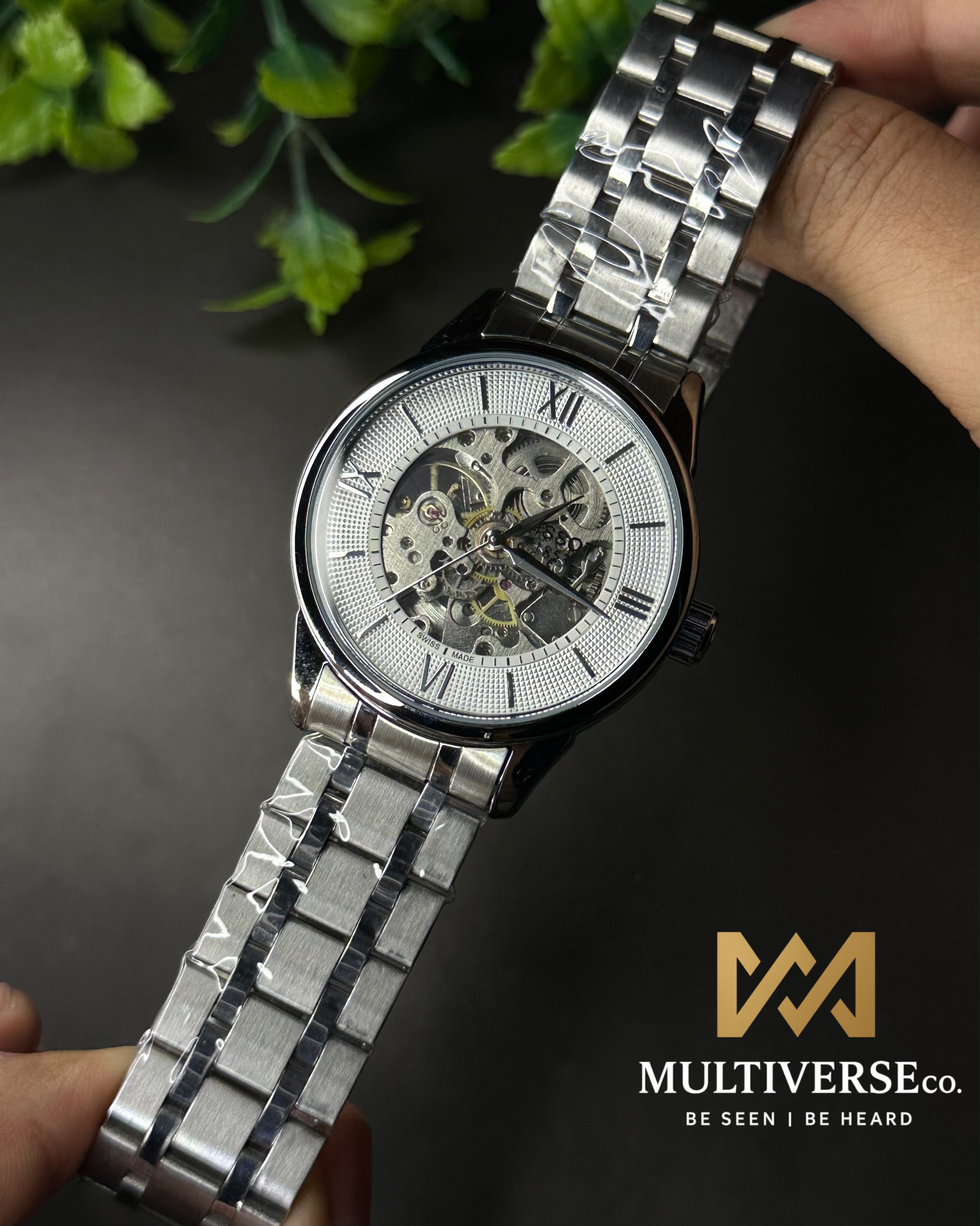 TISSOT CHEMIN DES TOURELLES SKELETON STEEL WHITE DIAL WATCH_img_0