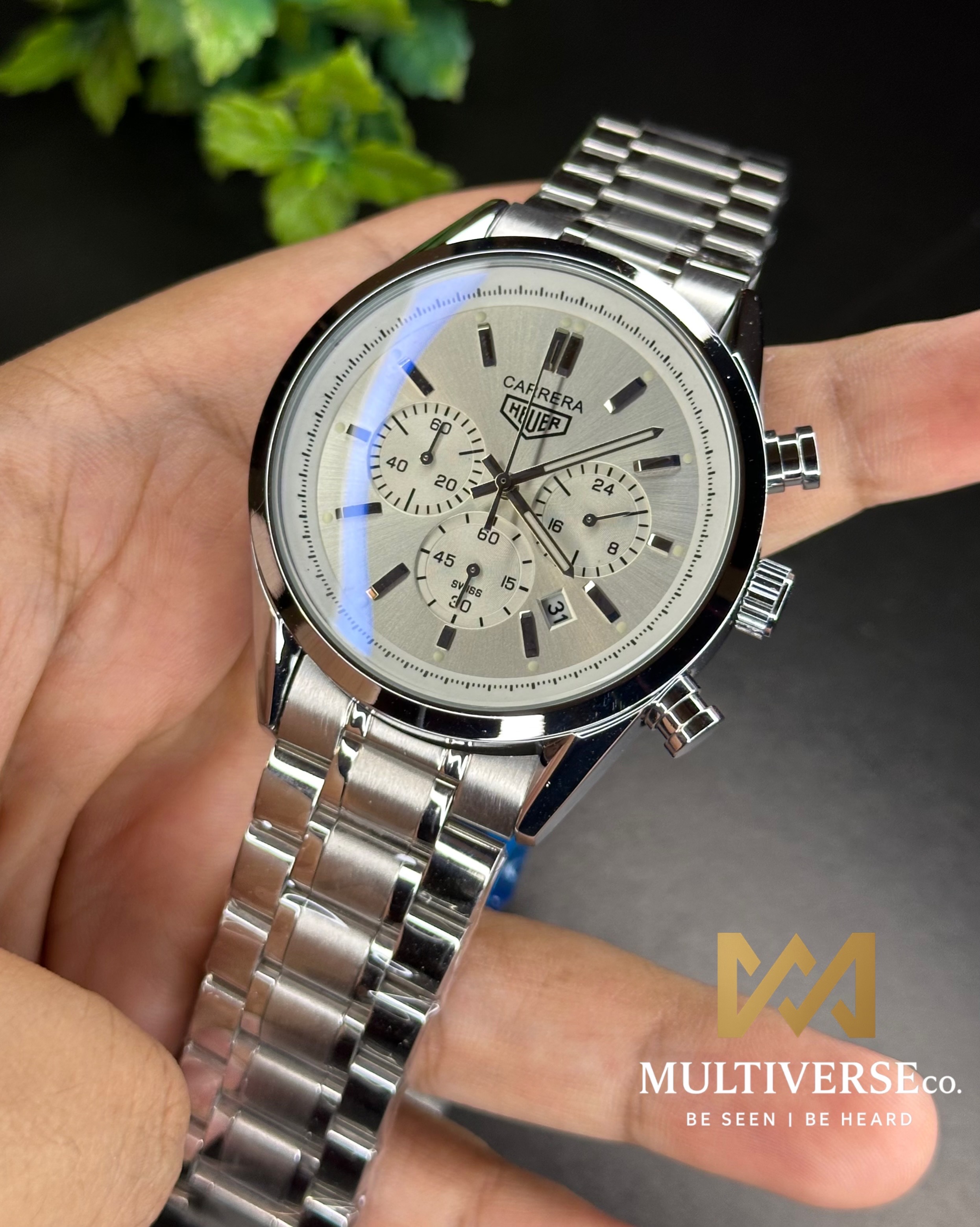 TAG HEUER CARRERA CHRONOGRAPH WHITE DIAL (AA)_img_3