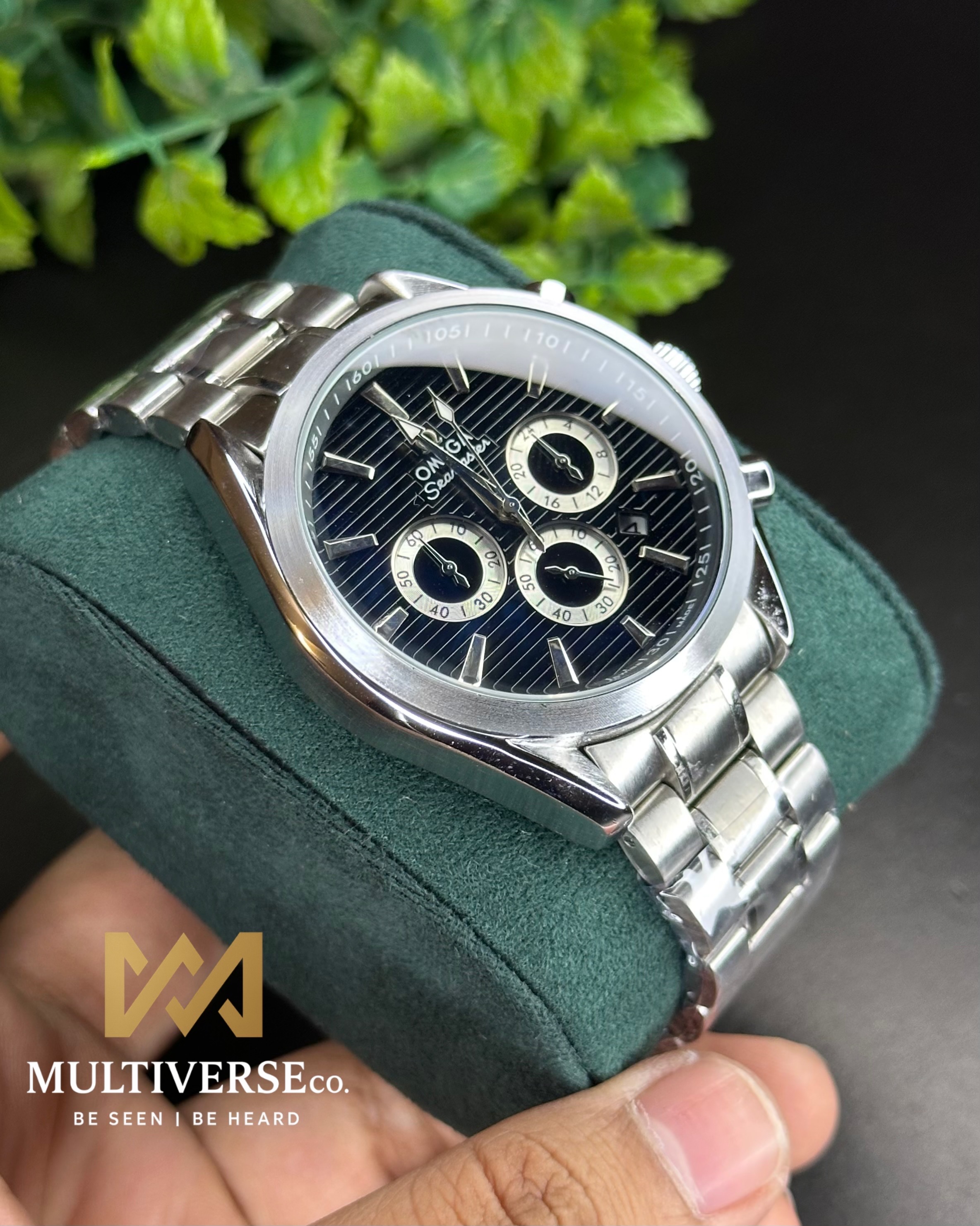 OMEGA SEAMASTER AQUA TERRA CHRONOGRAPH BLACK DIAL (AA)_img_7