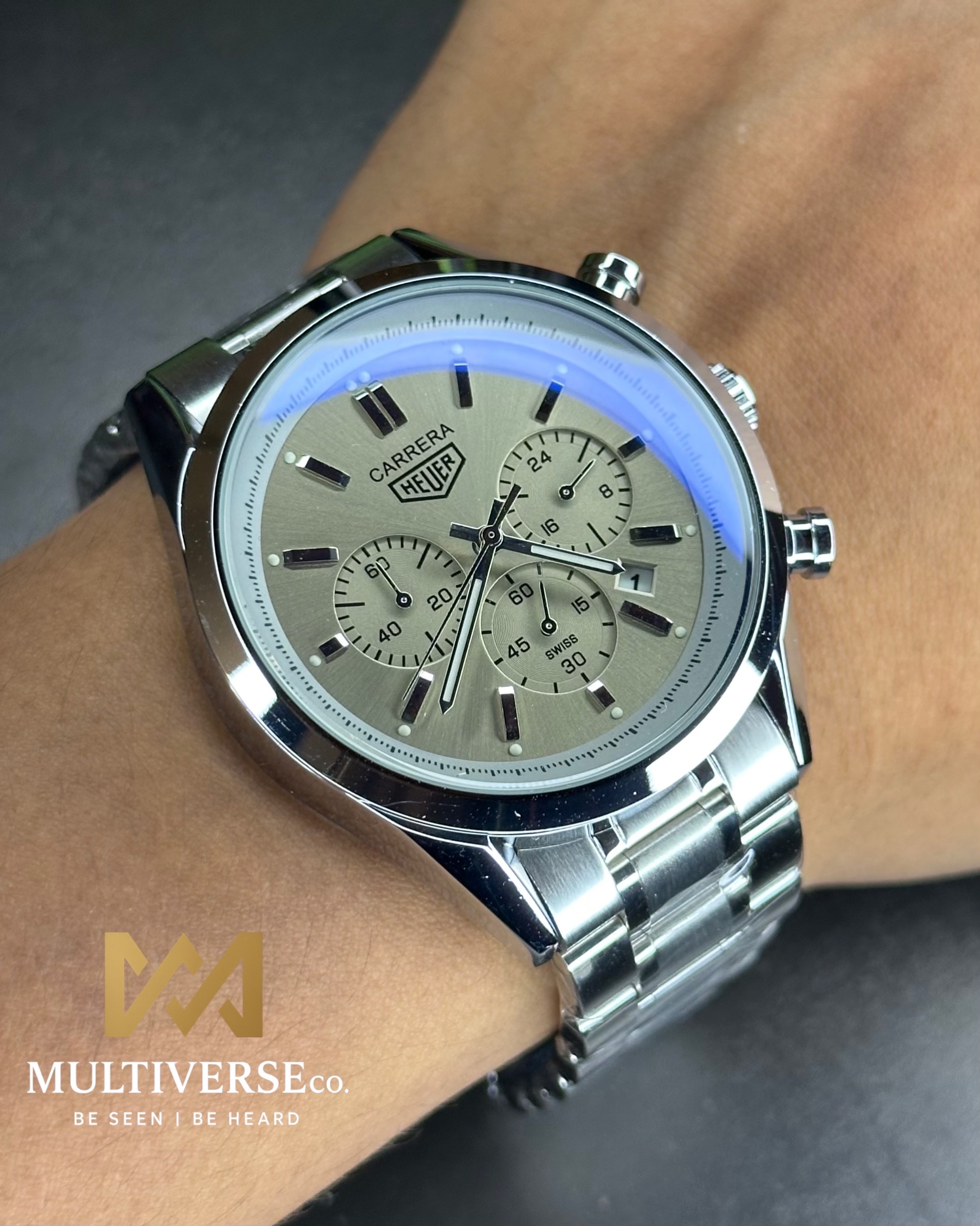 TAG HEUER CARRERA CHRONOGRAPH GREY DIAL (AA)_img_3