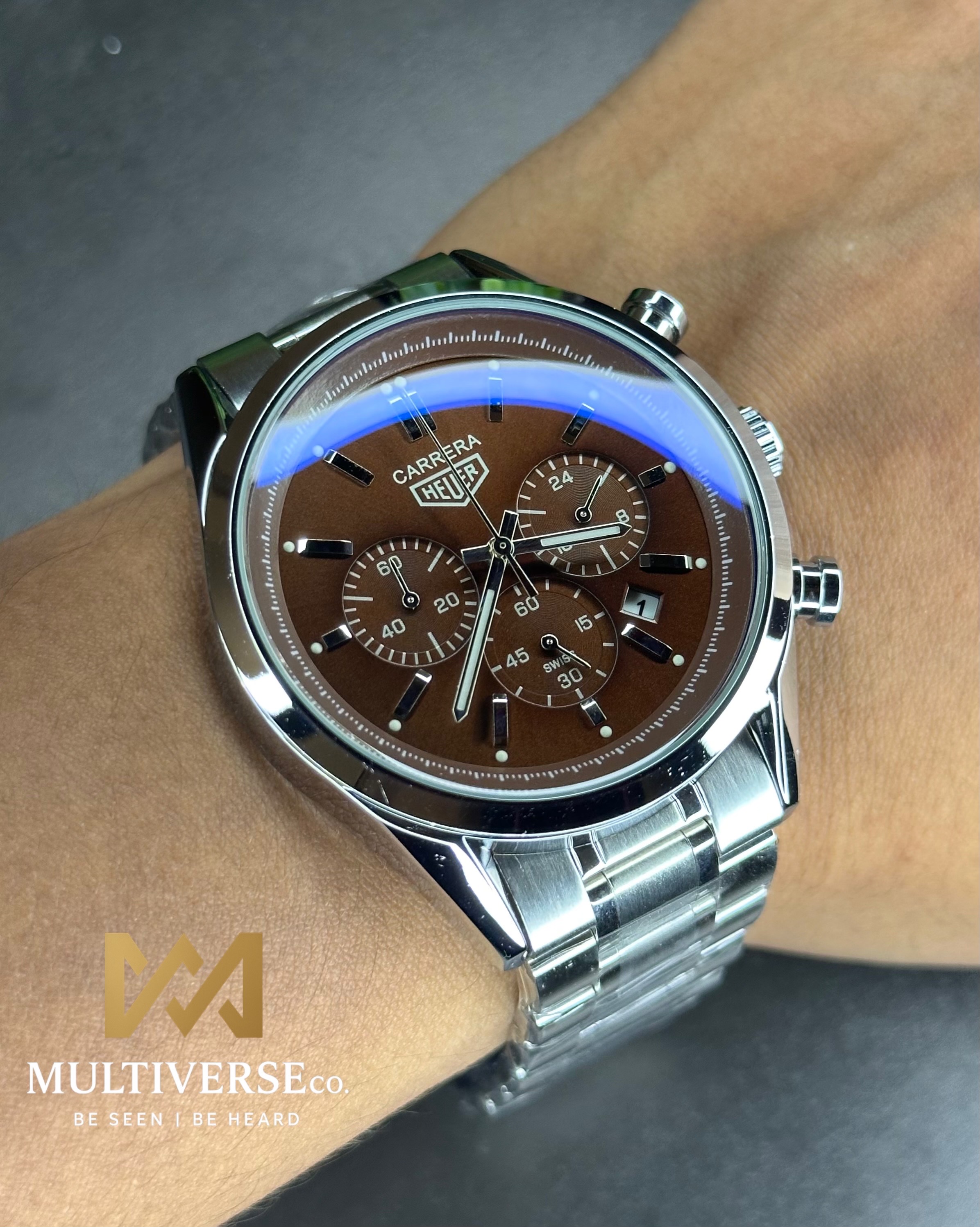 TAG HEUER CARRERA CHRONOGRAPH BROWN DIAL (AA)_img_3