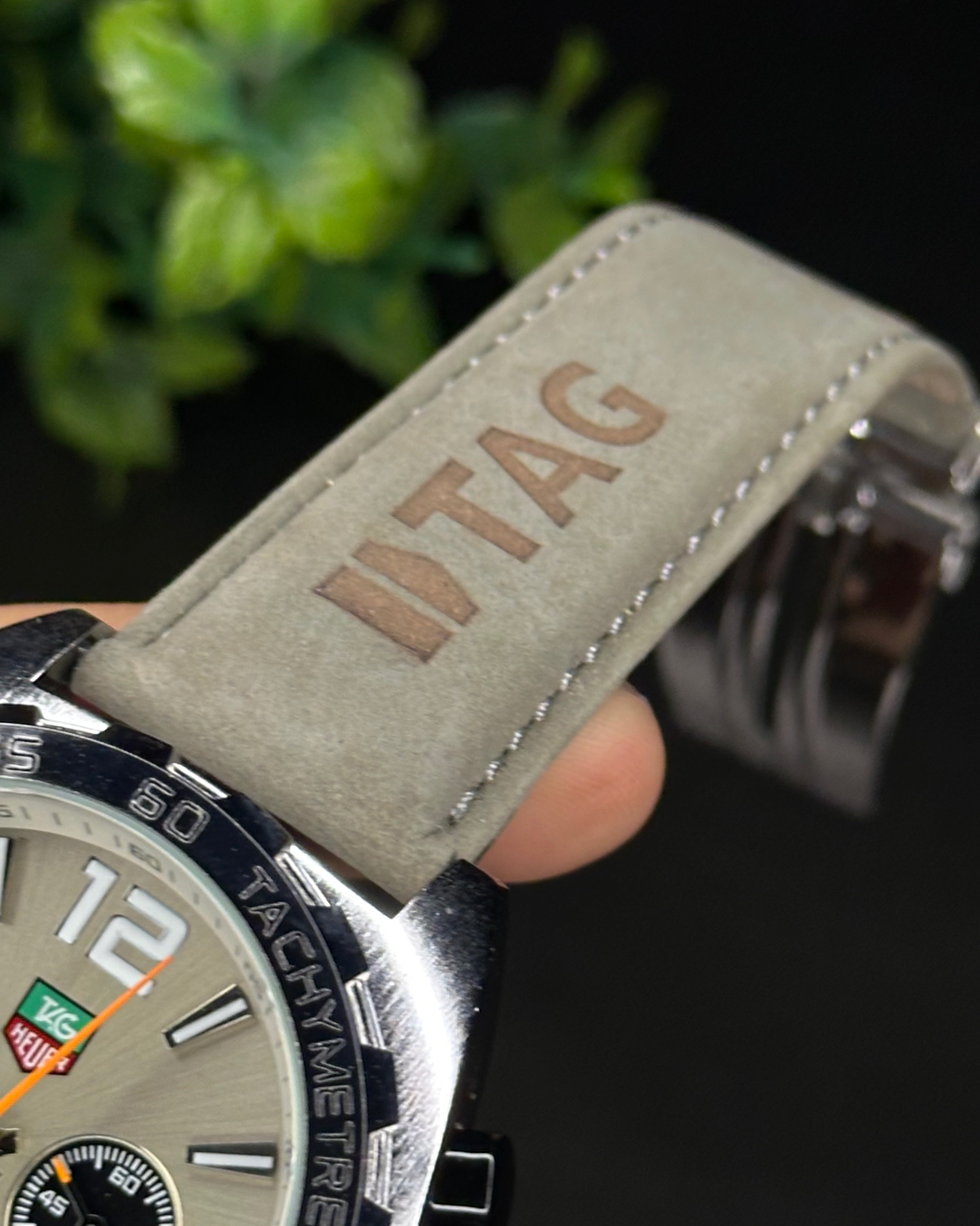 TAG HEUER FORMULA 1 CHRONOGRAPH GULF EDITION GREY BELT GREY DIAL (AA)_img_3