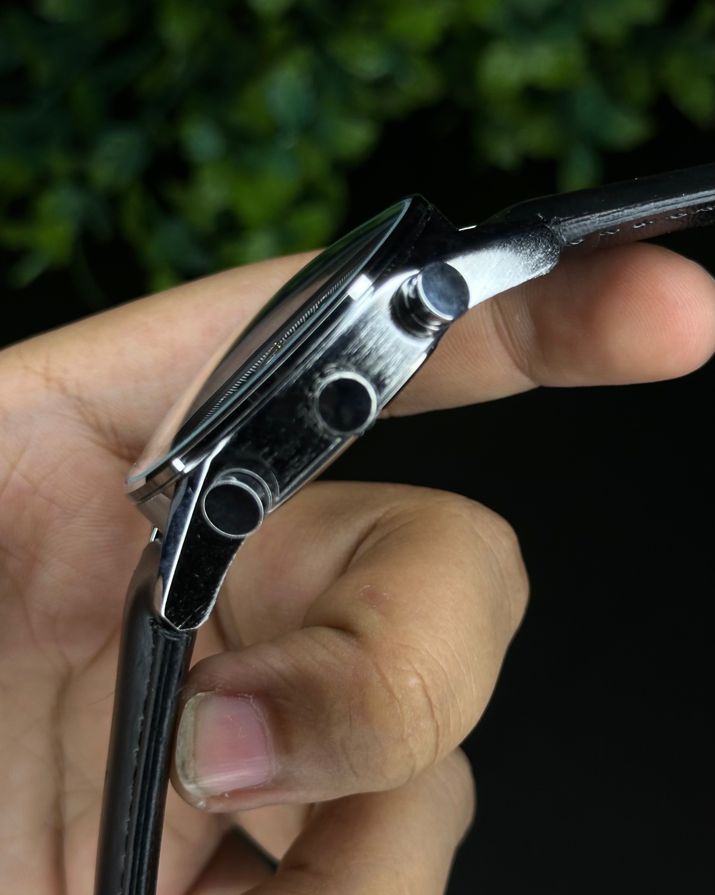 TAG HEUER CARRERA CHRONOGRAPH BLACK DIAL BLACK BELT (AA)_img_2
