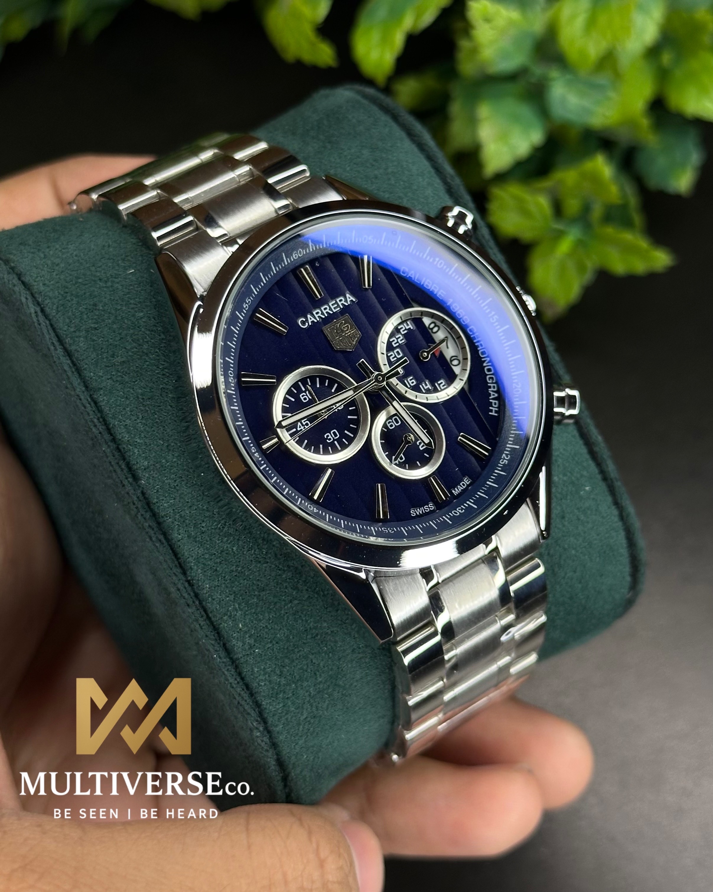TAG HEUER CARRERA CALIBRE 1969 BLUE DIAL CHRONOGRAPH (AA)_img_2