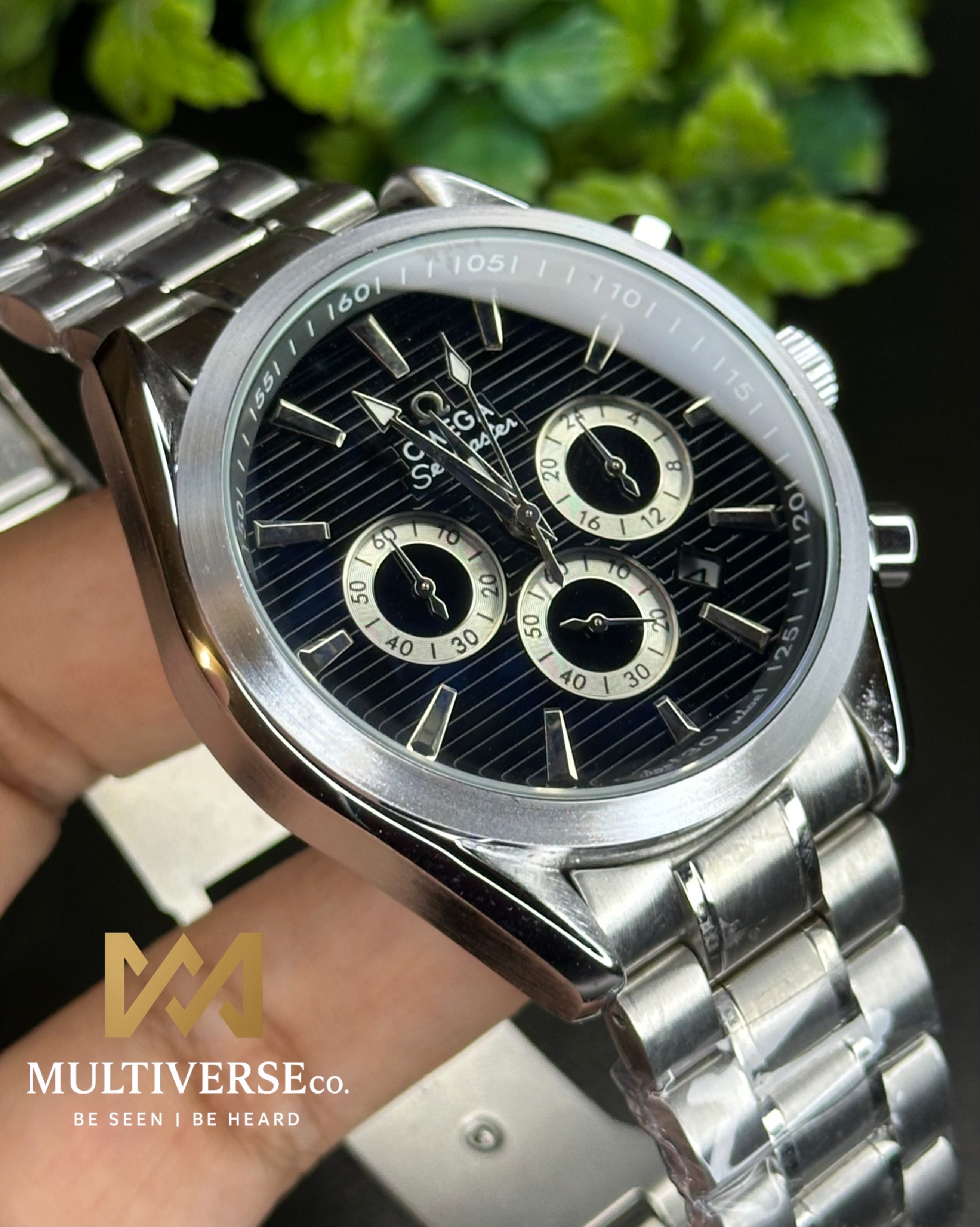 OMEGA SEAMASTER AQUA TERRA CHRONOGRAPH BLACK DIAL (AA)_img_8
